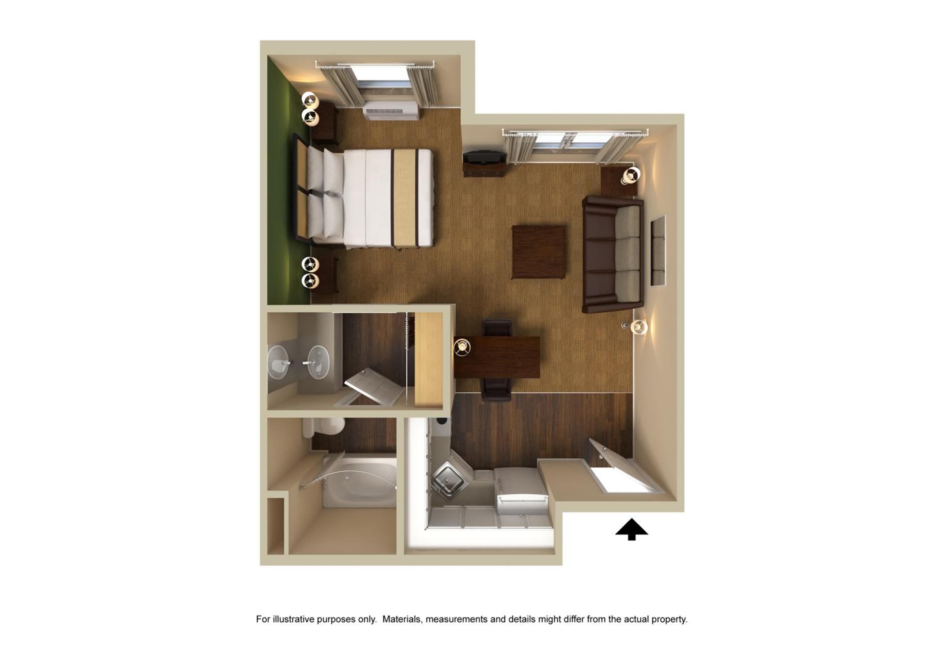 Deluxe Studio with 1 King Bed - Non-Smoking - Photo 10