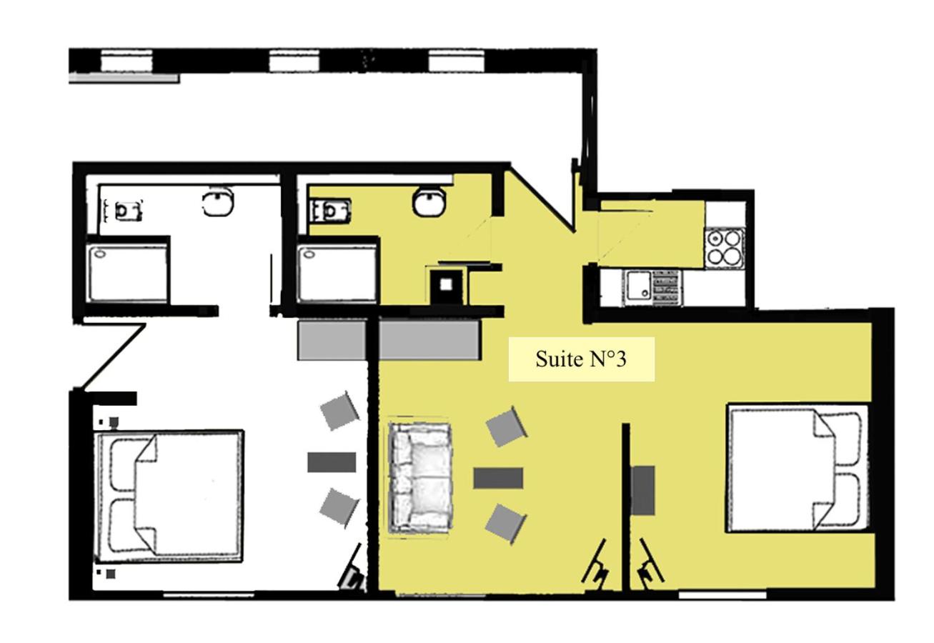 Suite-Apartment N° 3 mit Seeblick