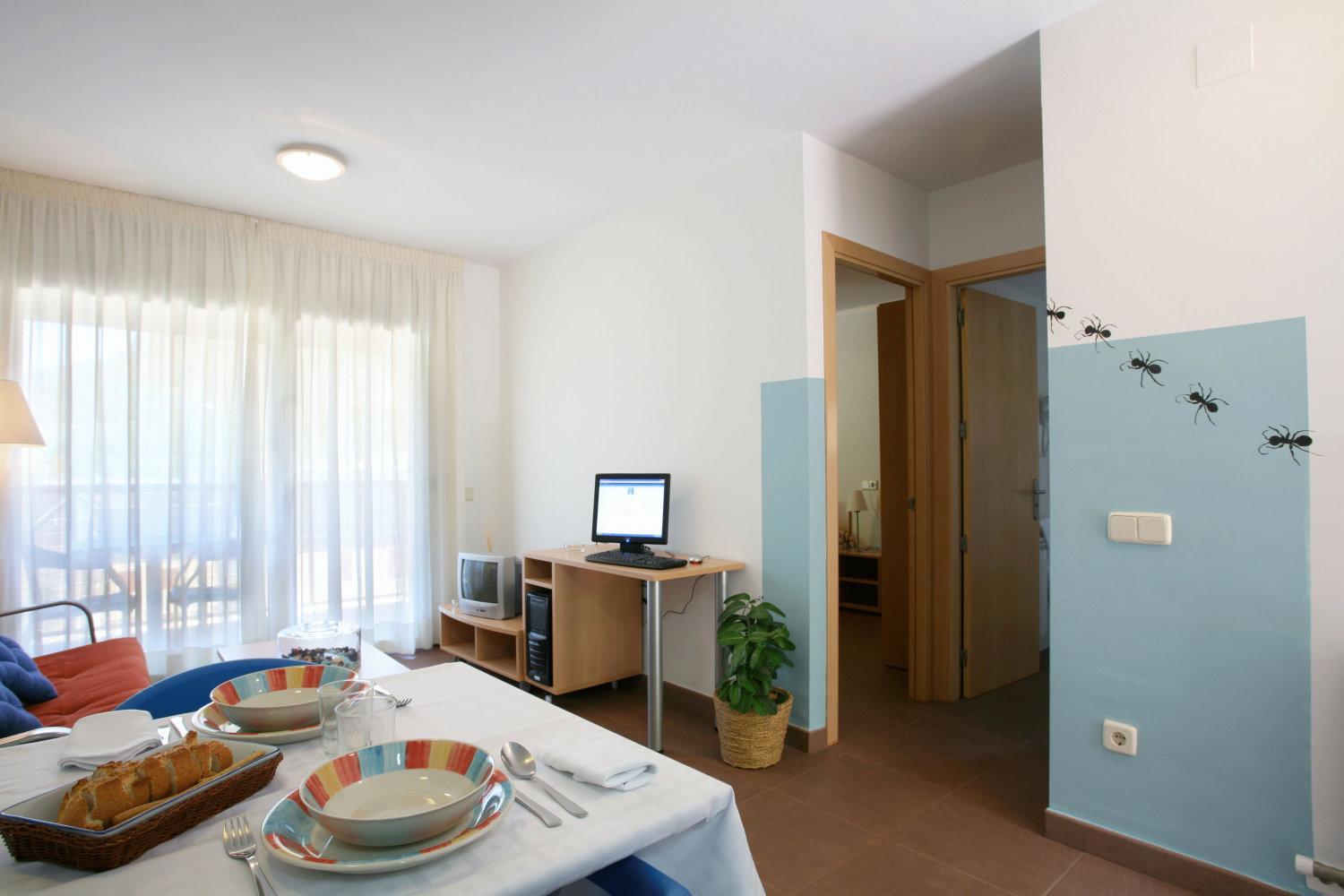 Apartamento de dos habitaciones