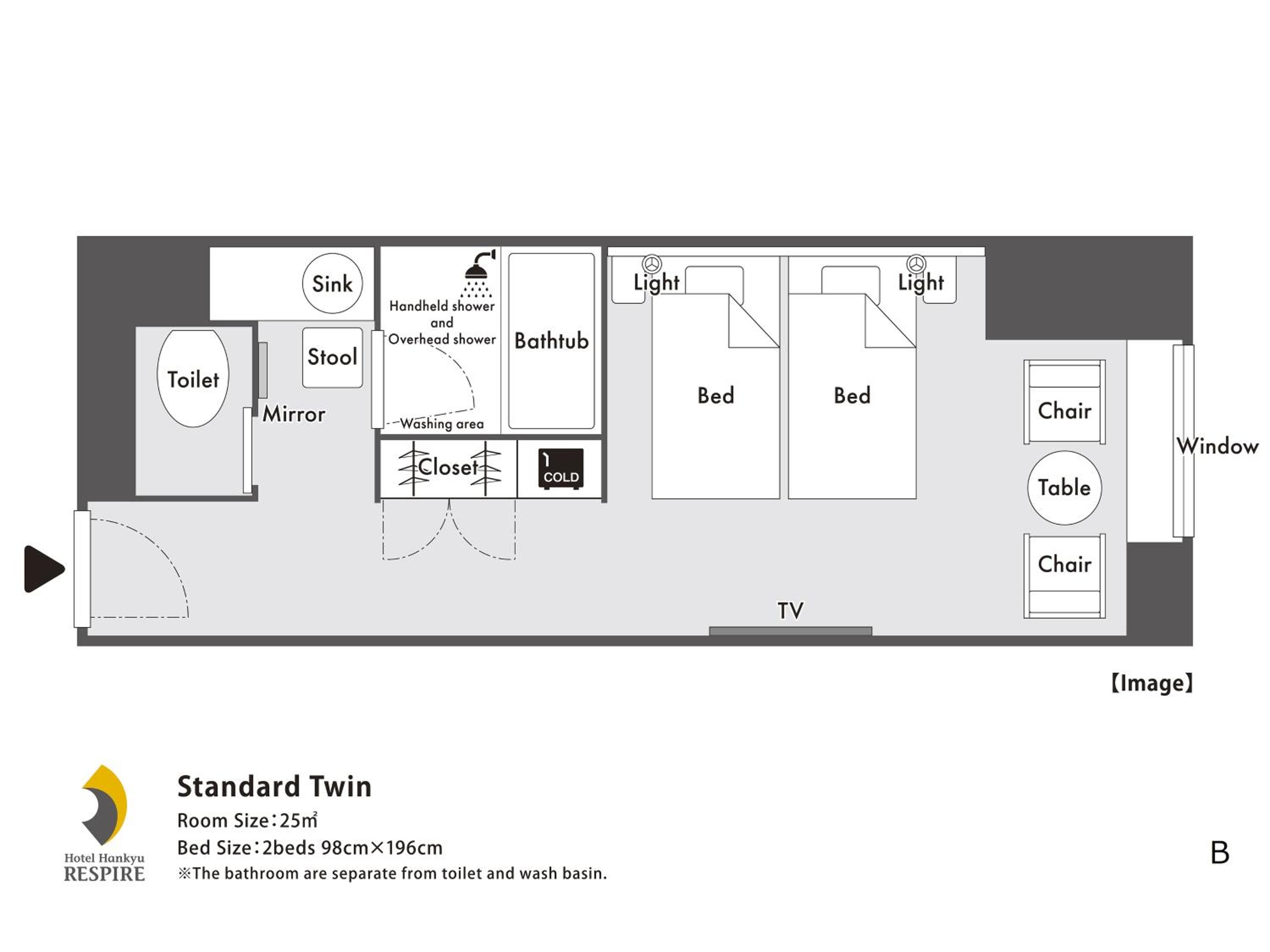 Standard Twin Room (12th-23rd Floor) - Non Smoking - Photo 7