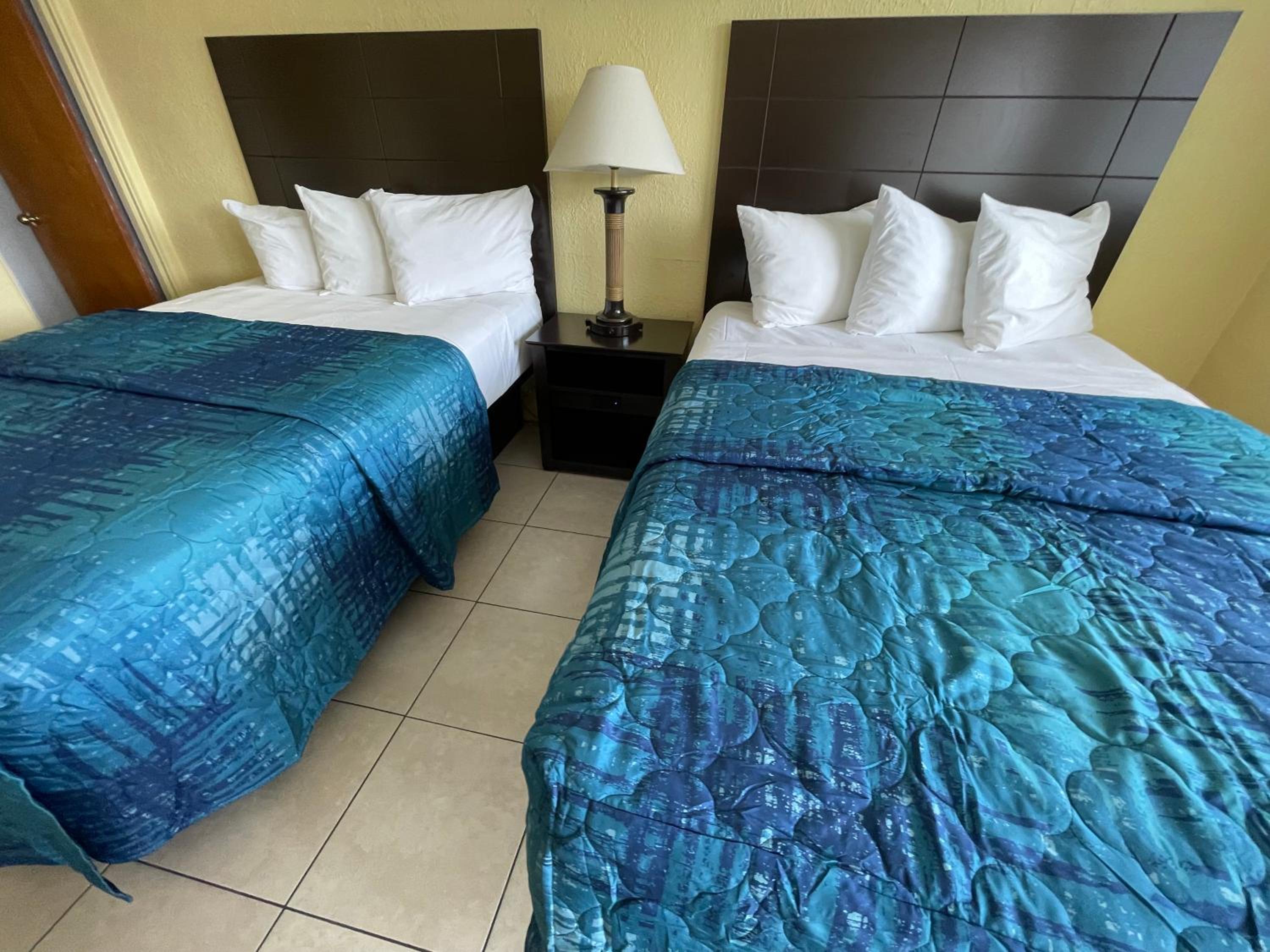 Standard Room with Two Double Beds and Pool View