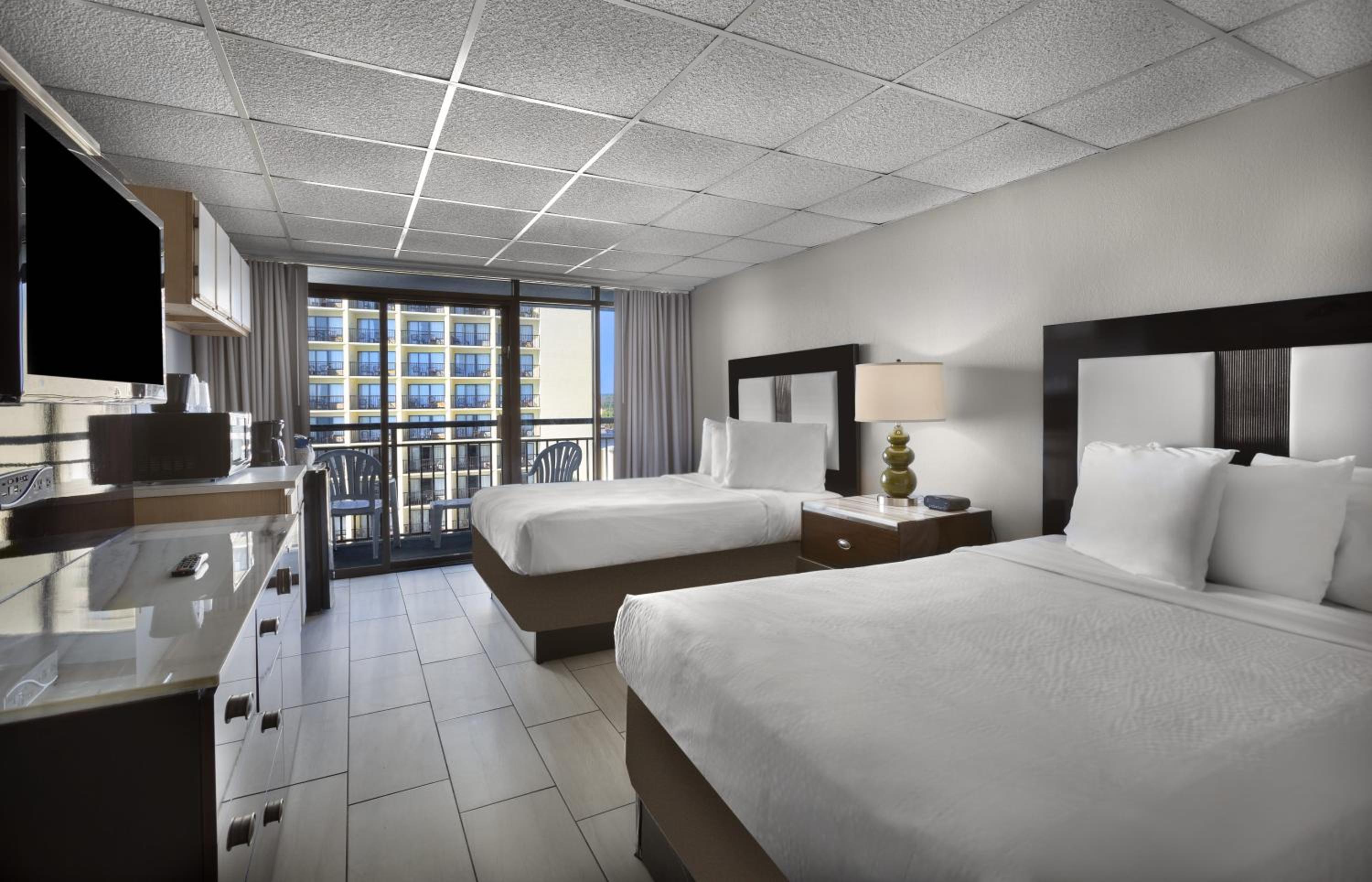 Double Room with Two Double Beds and Ocean View
