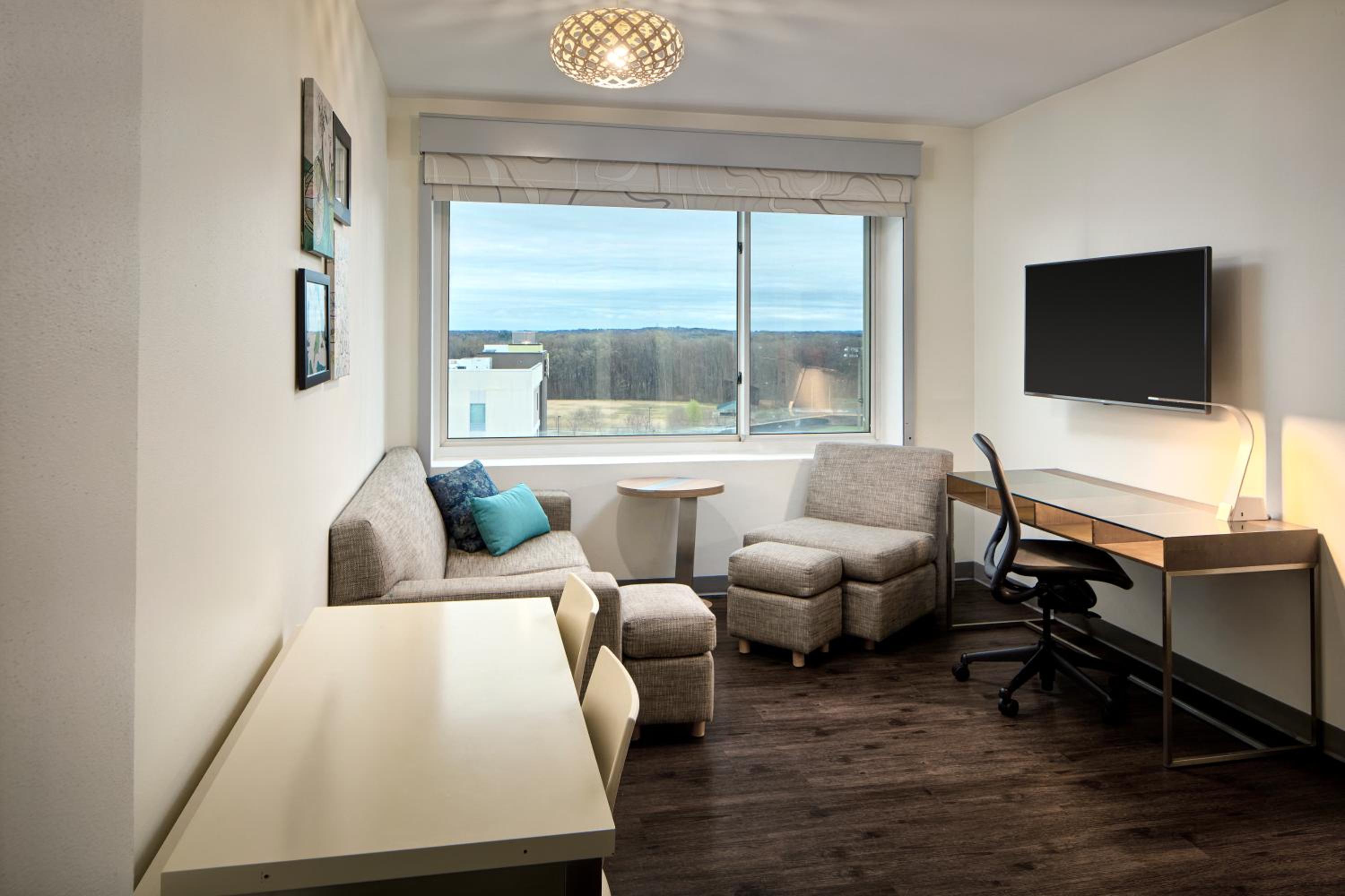 Executive King Suite with Non-Private Sofa Bed - Mobility/Hearing Accessible with Roll-In Shower