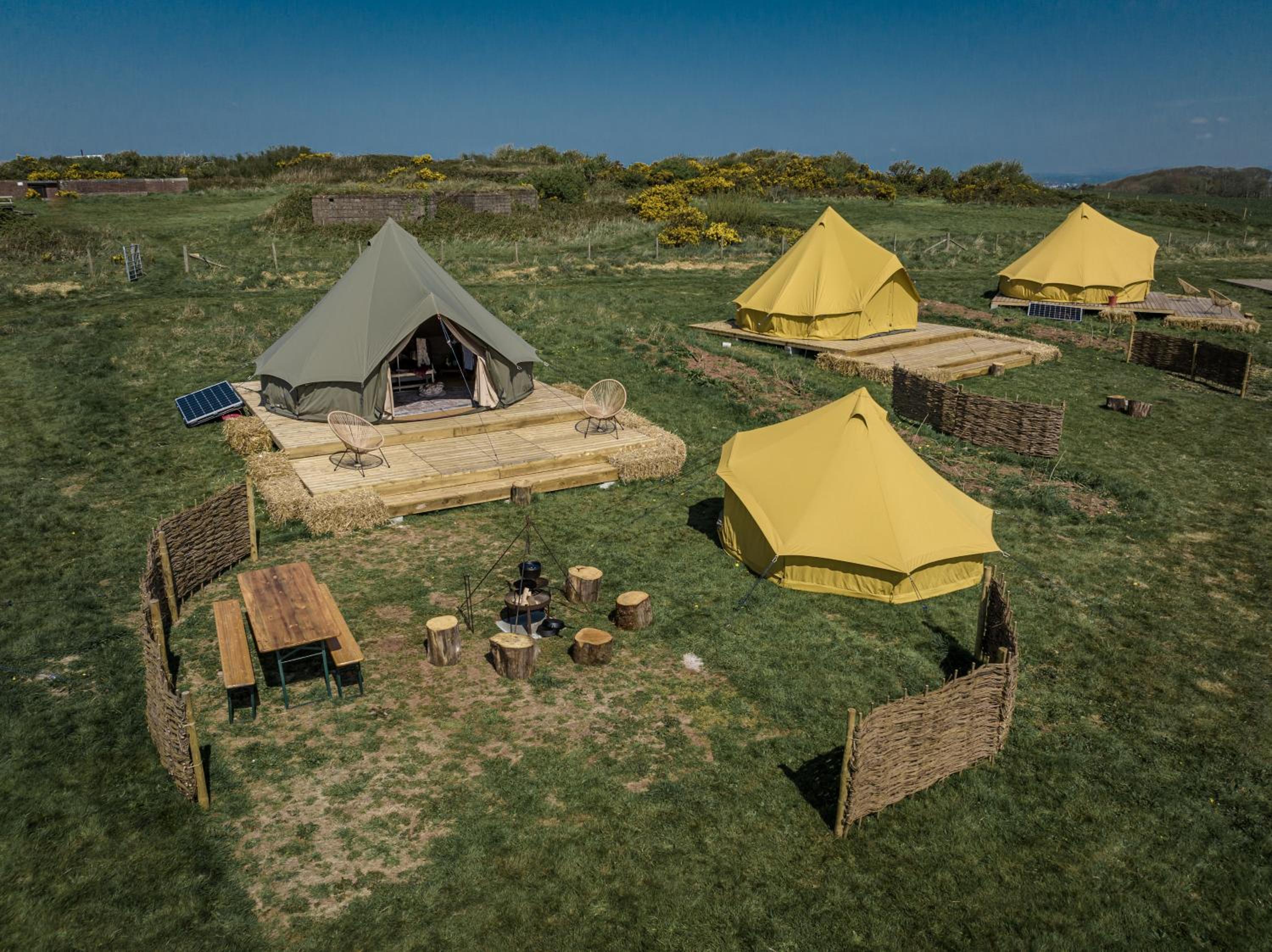 type 1 - 5.2m Luxe Bell Tent and 3.6m Junior Bell Family Combination photo 1