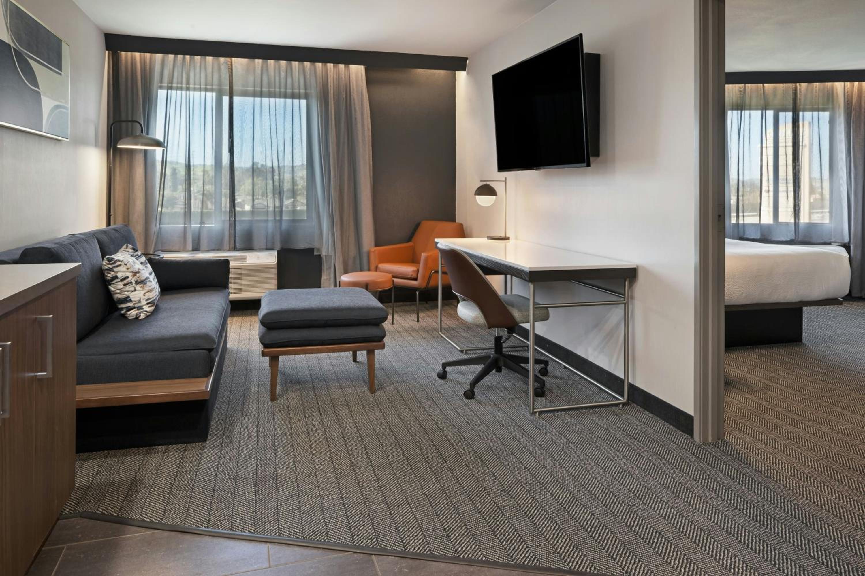 One-Bedroom King Suite with Roll-In Shower and Sofa Bed - Mobility Access/Hearing Accessible
