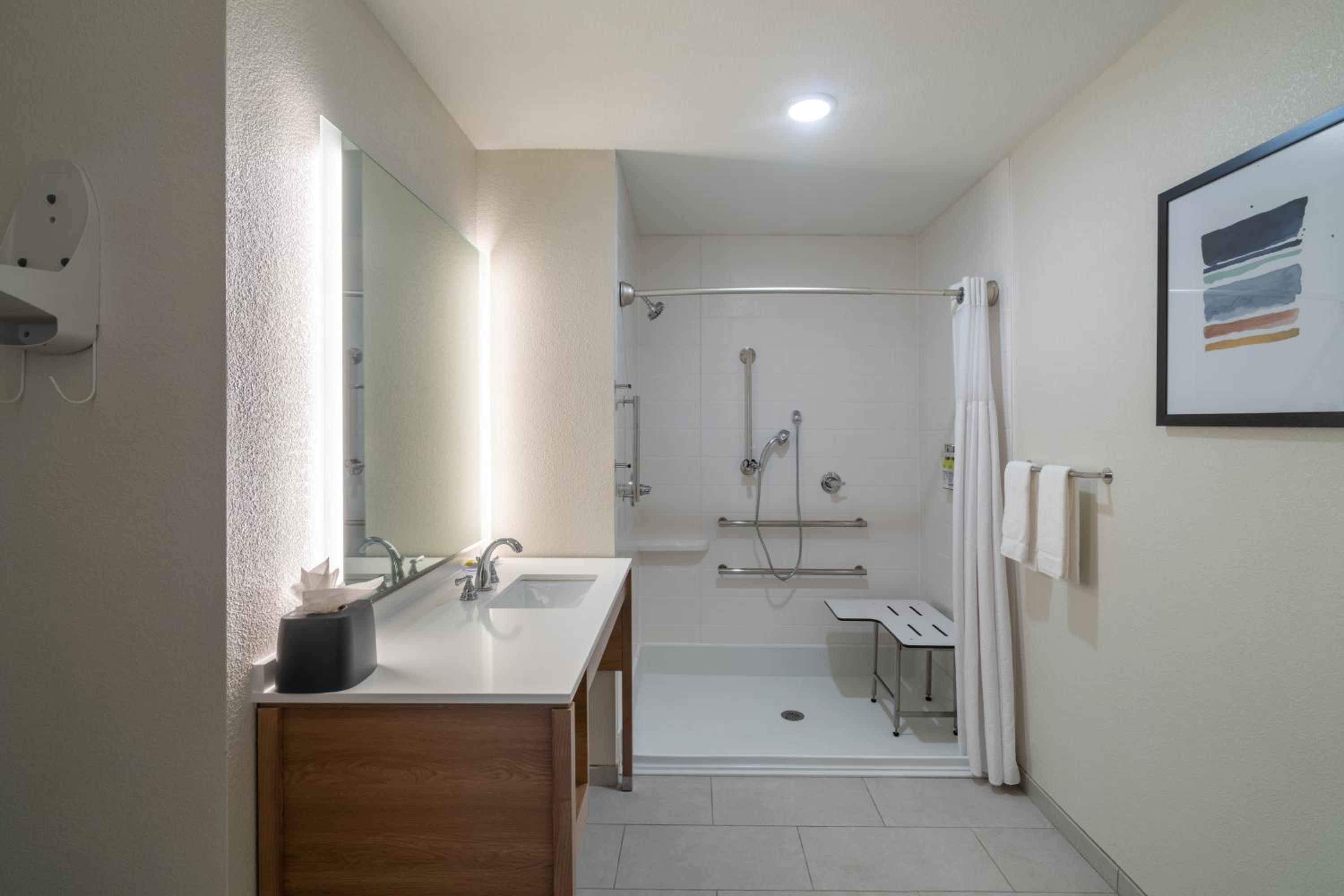 Queen Studio Suite with Hearing Accessible Roll in Shower - Non-Smoking - Photo 5