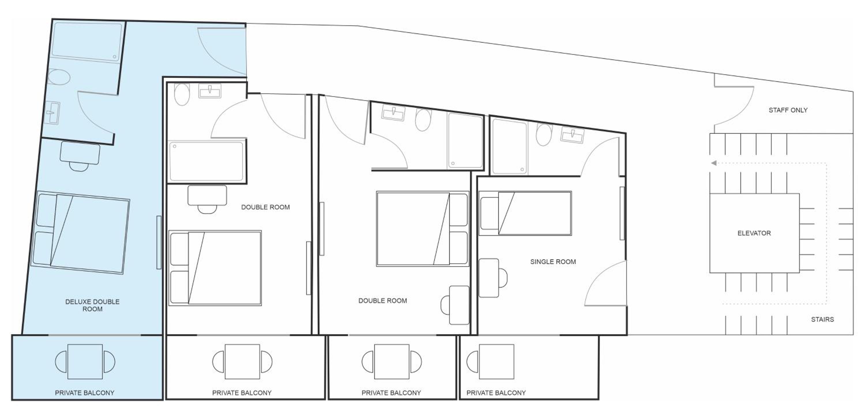 Deluxe Double Room with Balcony - Photo 7
