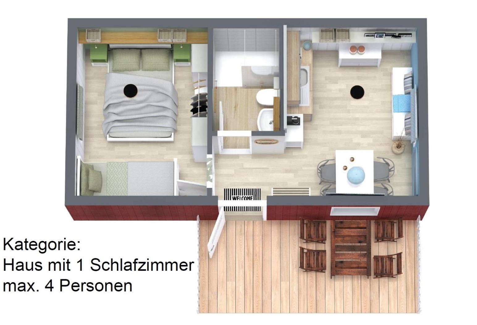 One-Bedroom House photo 2