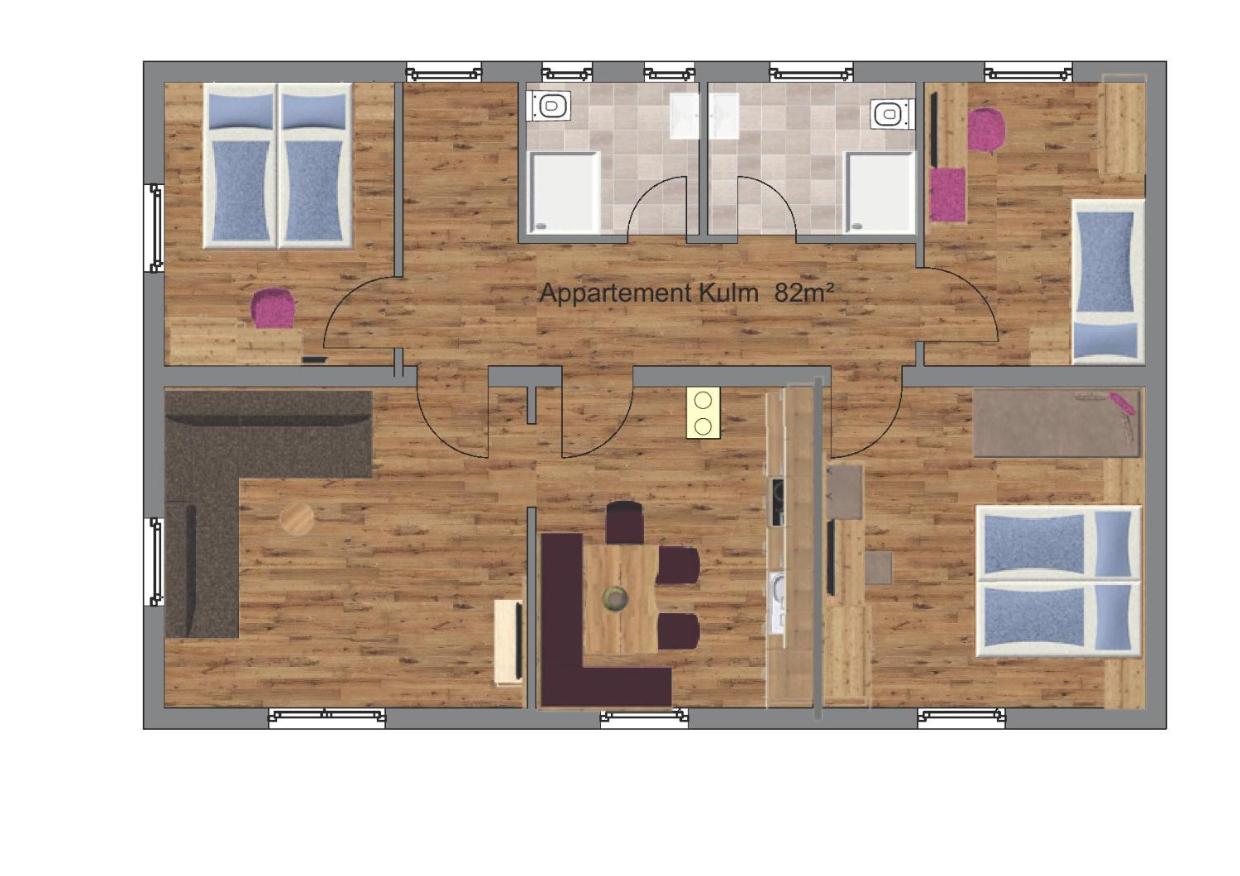 Three-Bedroom Apartment photo 2