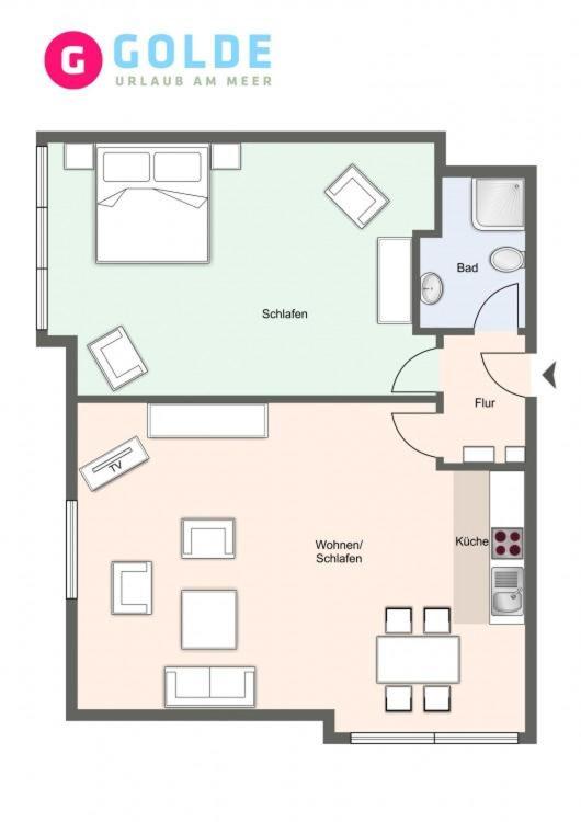One-Bedroom Apartment photo 2