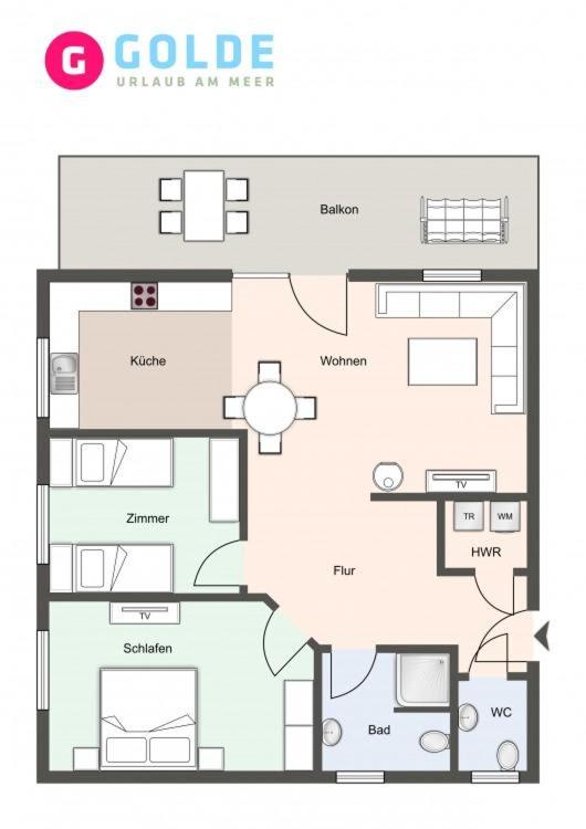Apartment with Balcony photo 3