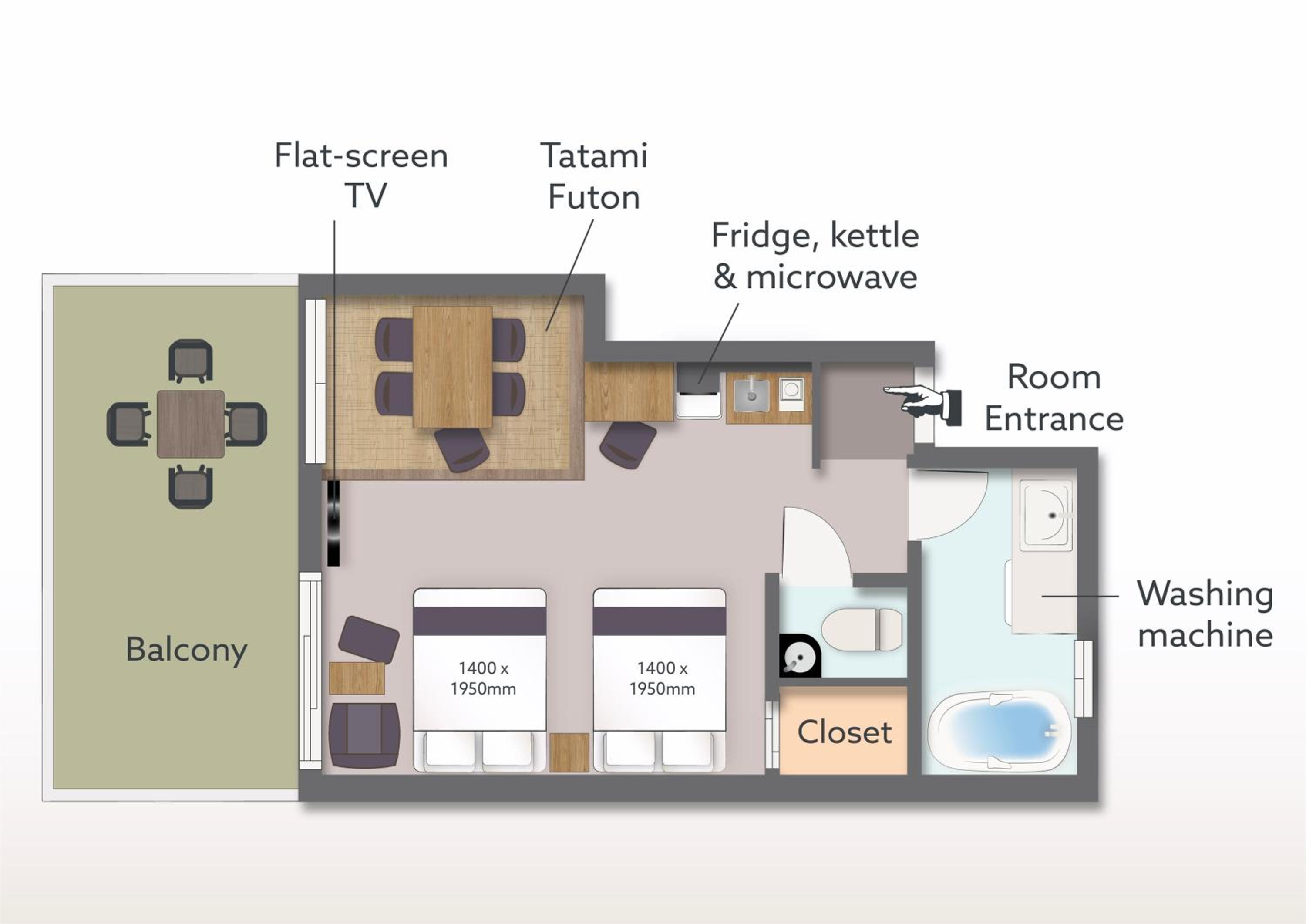 Terrace Double Suite - Nonsmoking - Photo 14