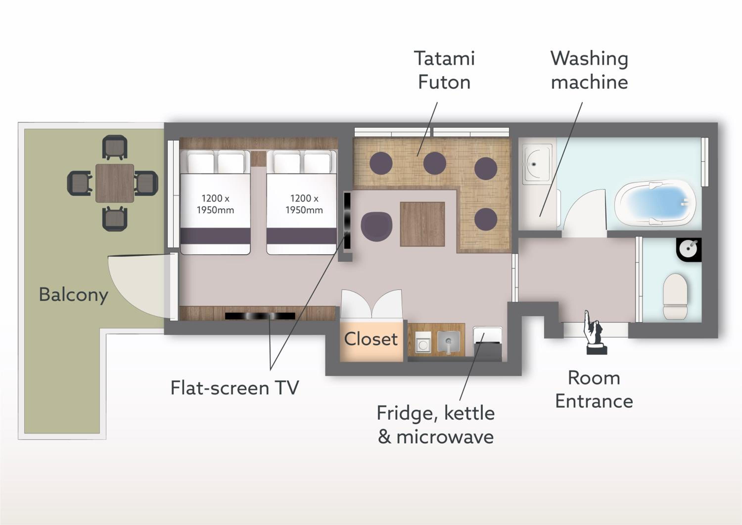 Terrace Twin Suite - Nonsmoking - Photo 12