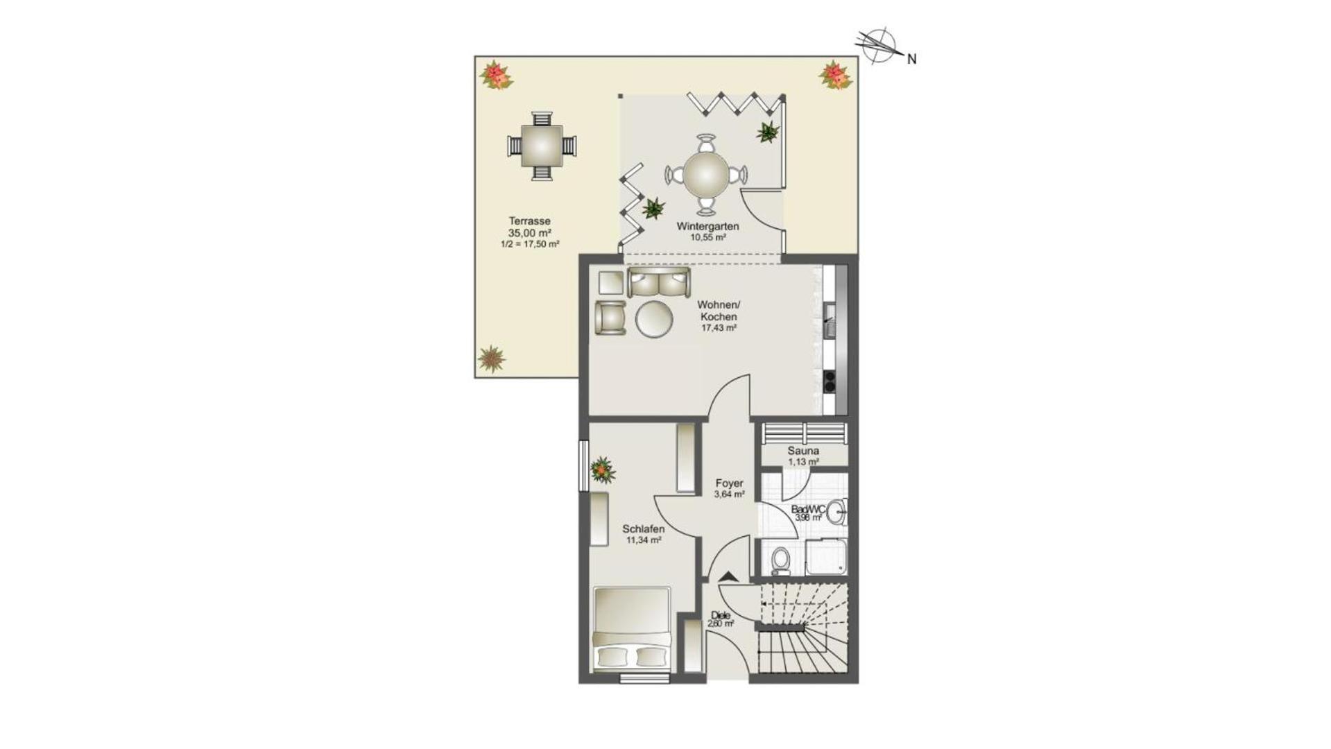 One-Bedroom Apartment thumbnail 6