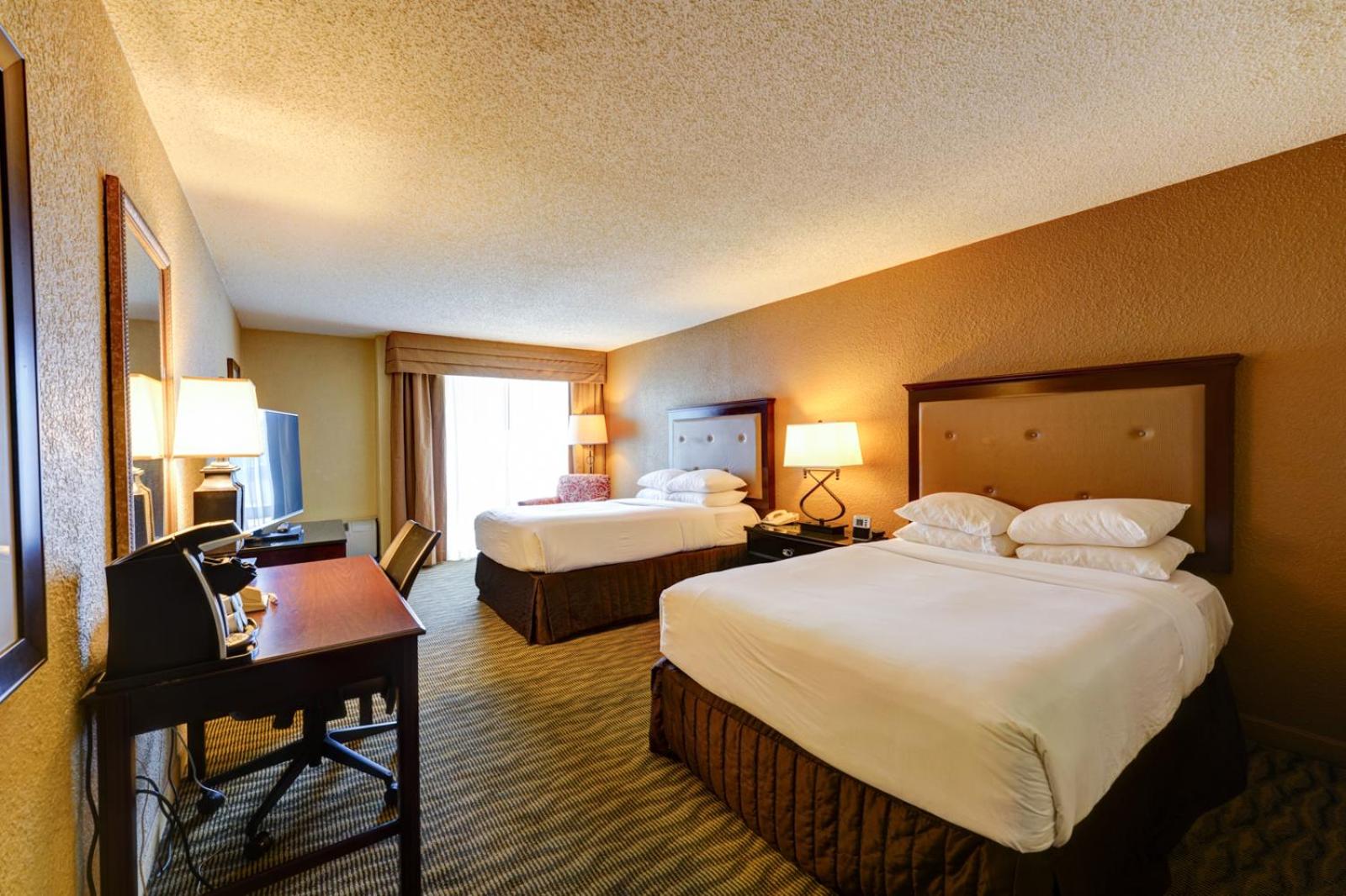 Standard Double Room With Two Double Beds And Pool View