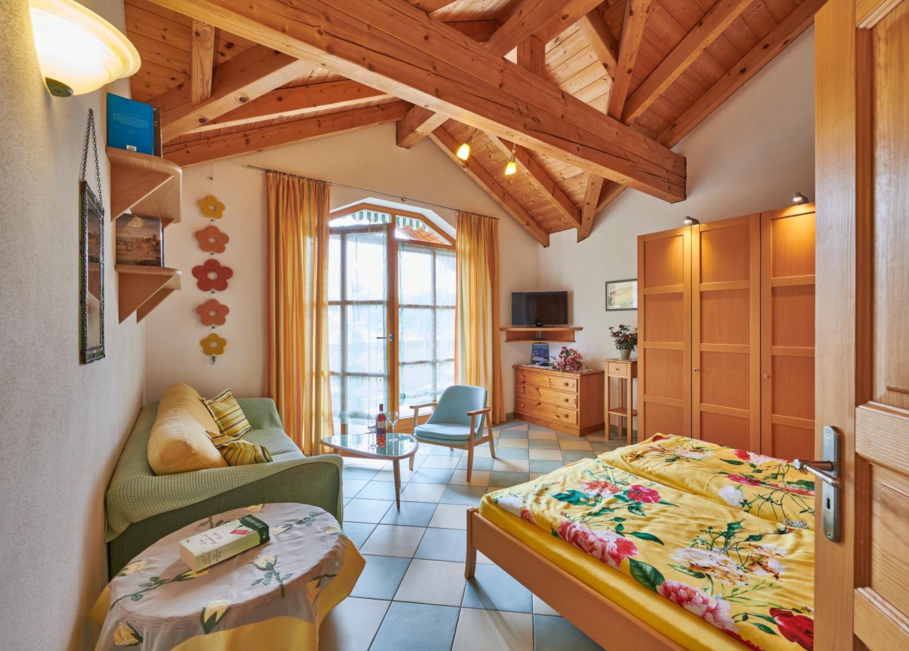 One-Bedroom Apartment with Balcony and Mountain View   photo 1