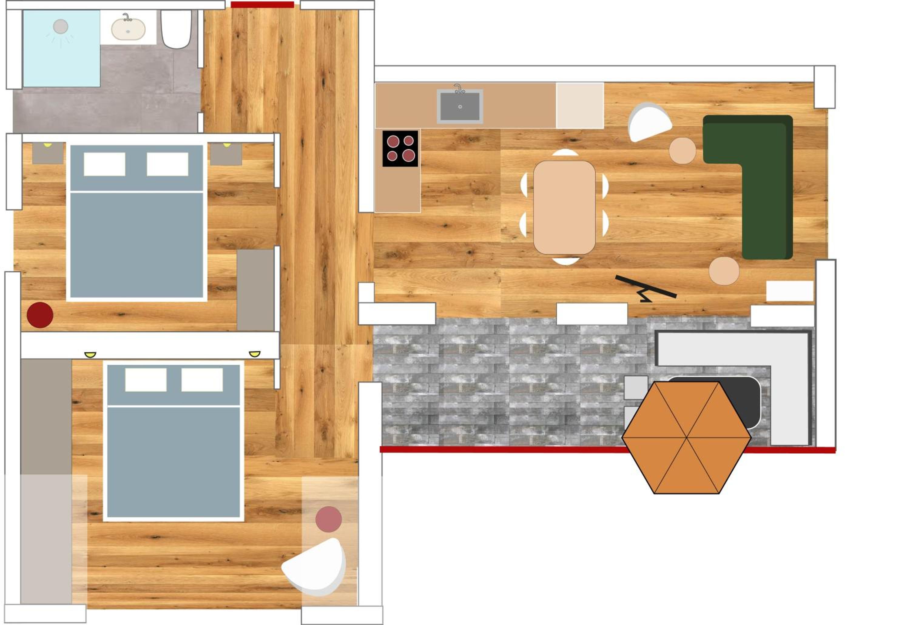 Two-Bedroom Apartment photo 2