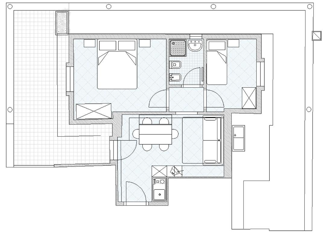 Two-Bedroom Apartment with Terrace and Sea View photo 2