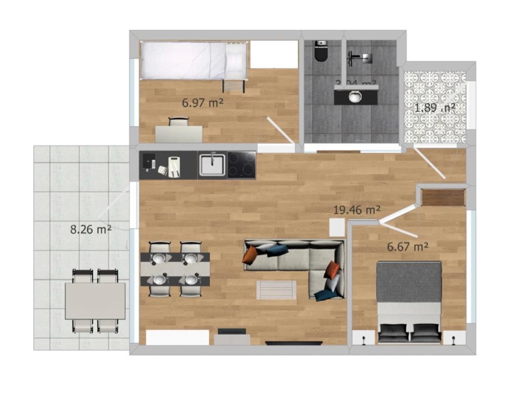 Two-Bedroom Apartment photo 2