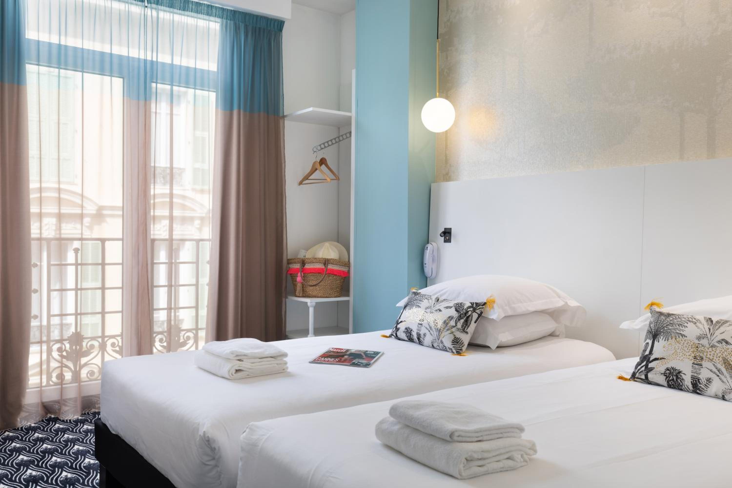 Comfort awaits in this stylishly designed hotel room.
