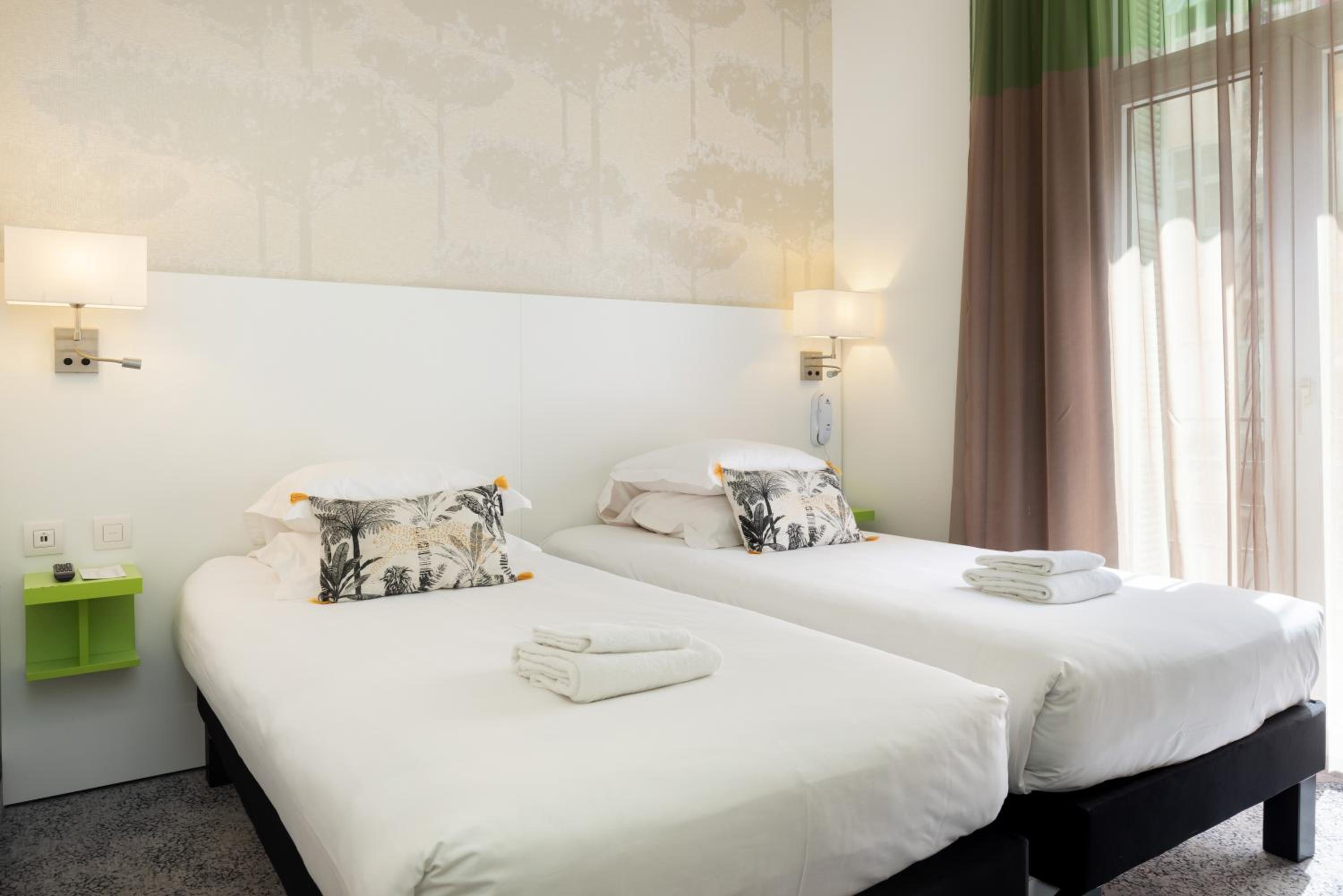 Relax in cozy comfort with twin beds!