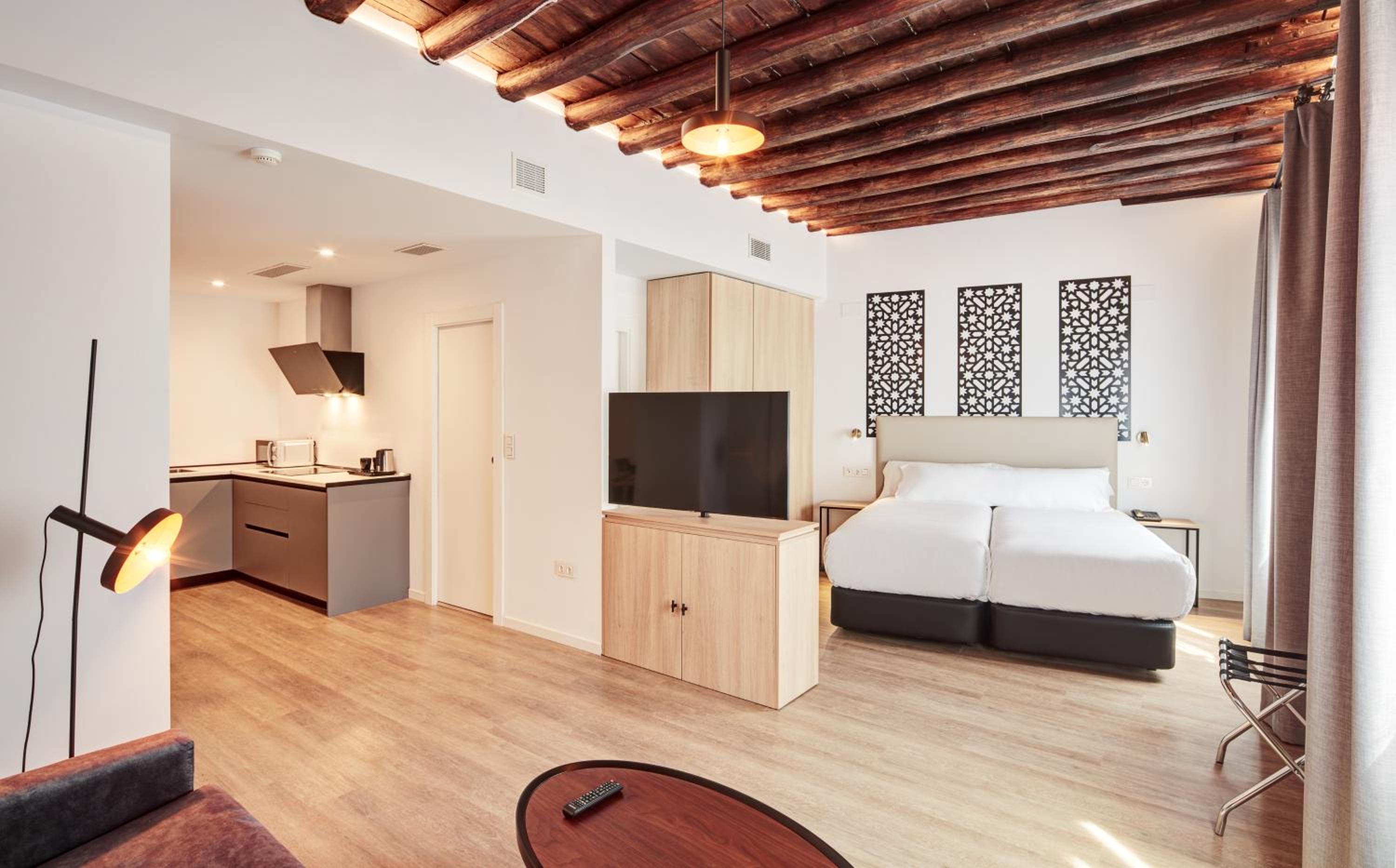 Estudio con sofá cama