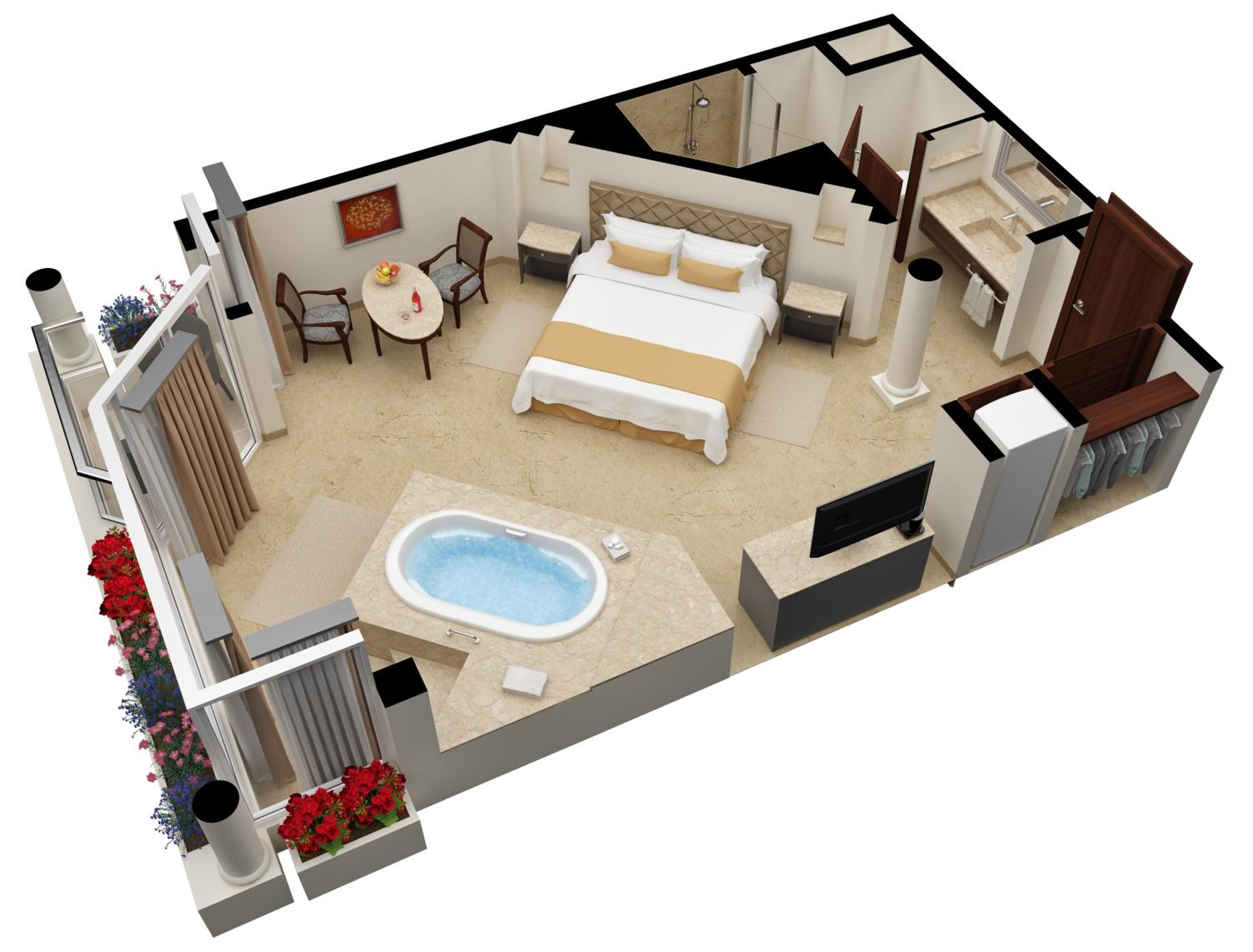Superior Honeymoon Suite Ocean Front - King Size Bed