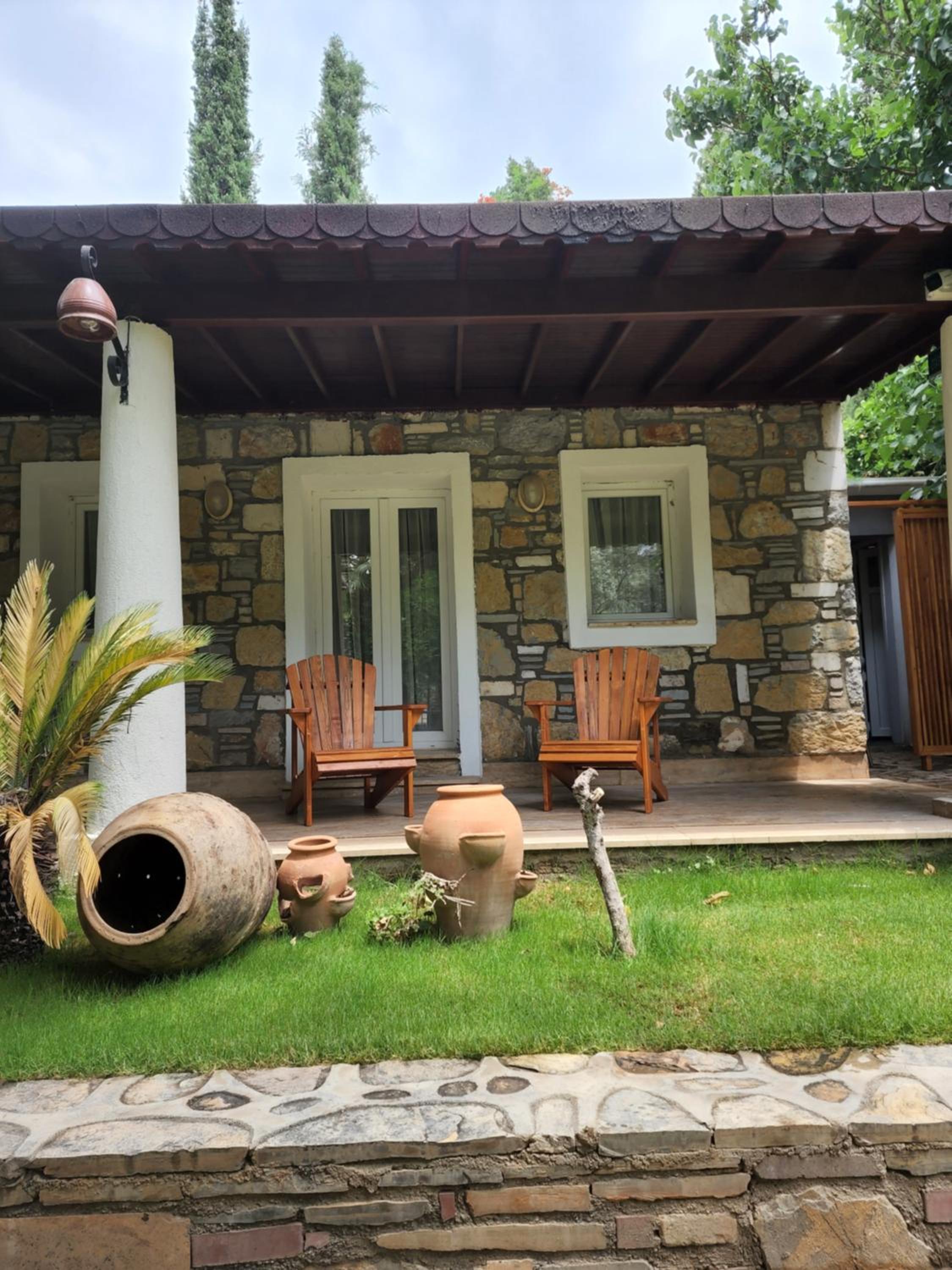 Stone House with Fireplace