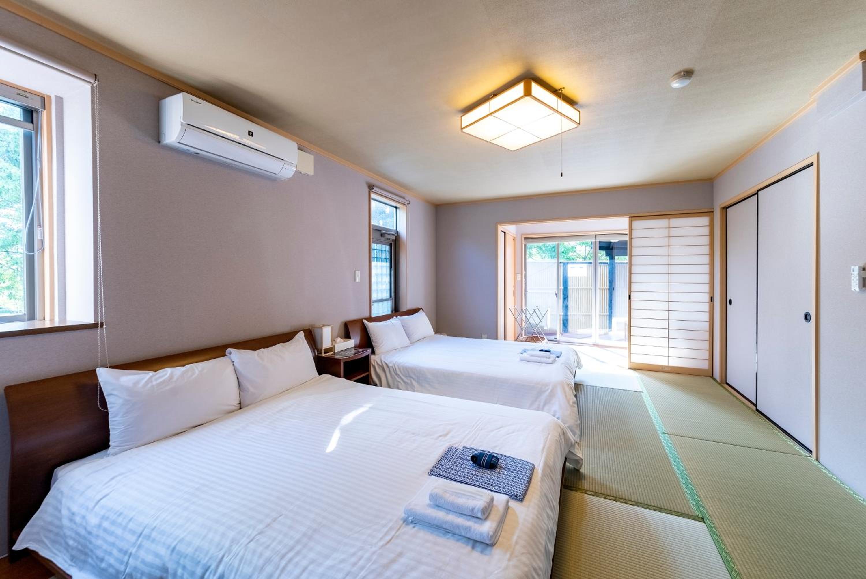 Japanese-Style Room with 2 Double Beds and Open-Air Bath