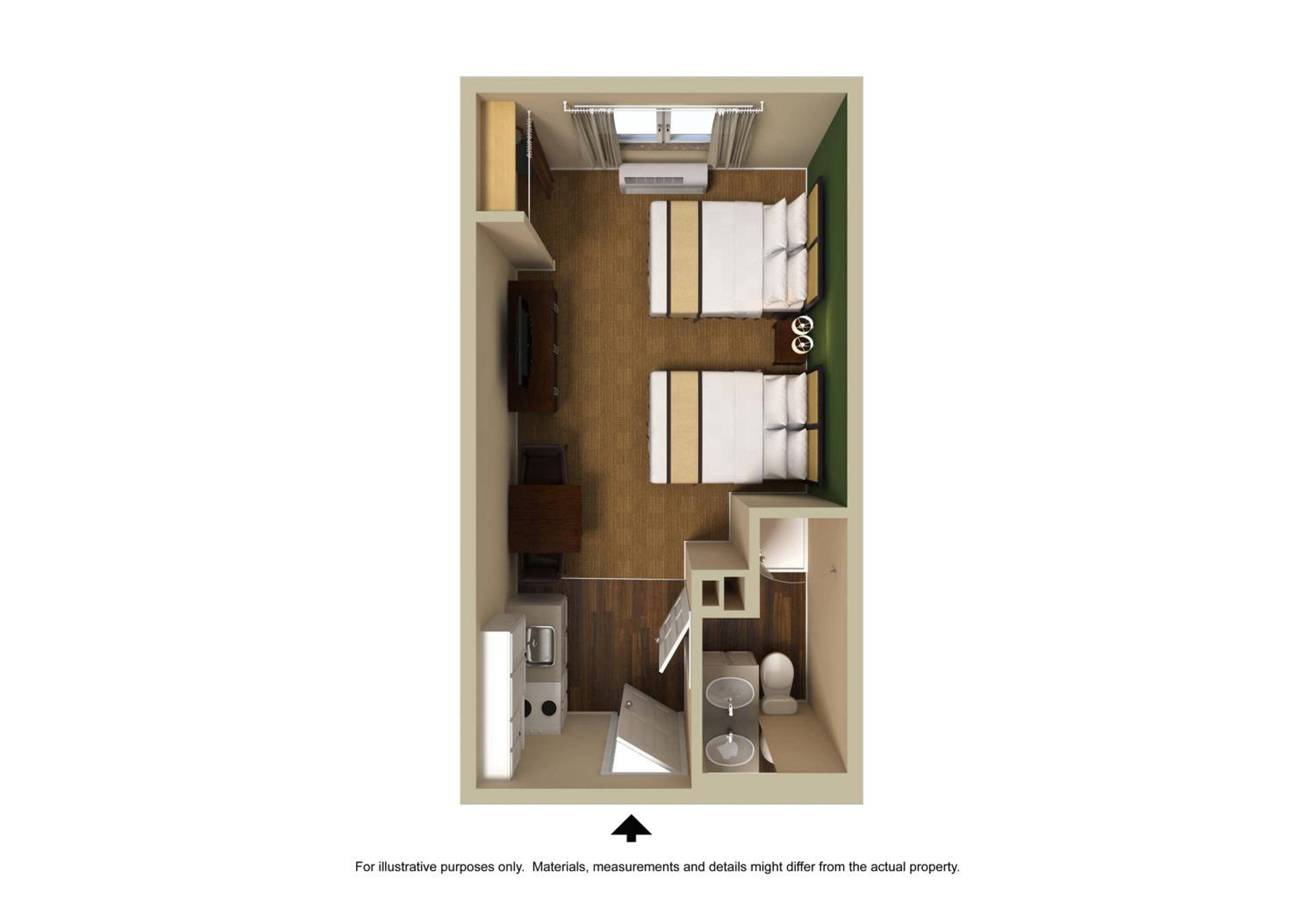Studio with 2 Double Beds - Non-Smoking - Photo 10