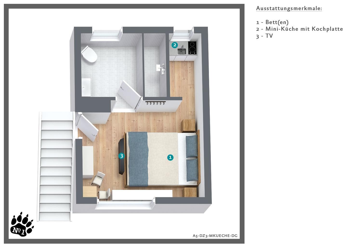 Double Room with Mountain View - Photo 2
