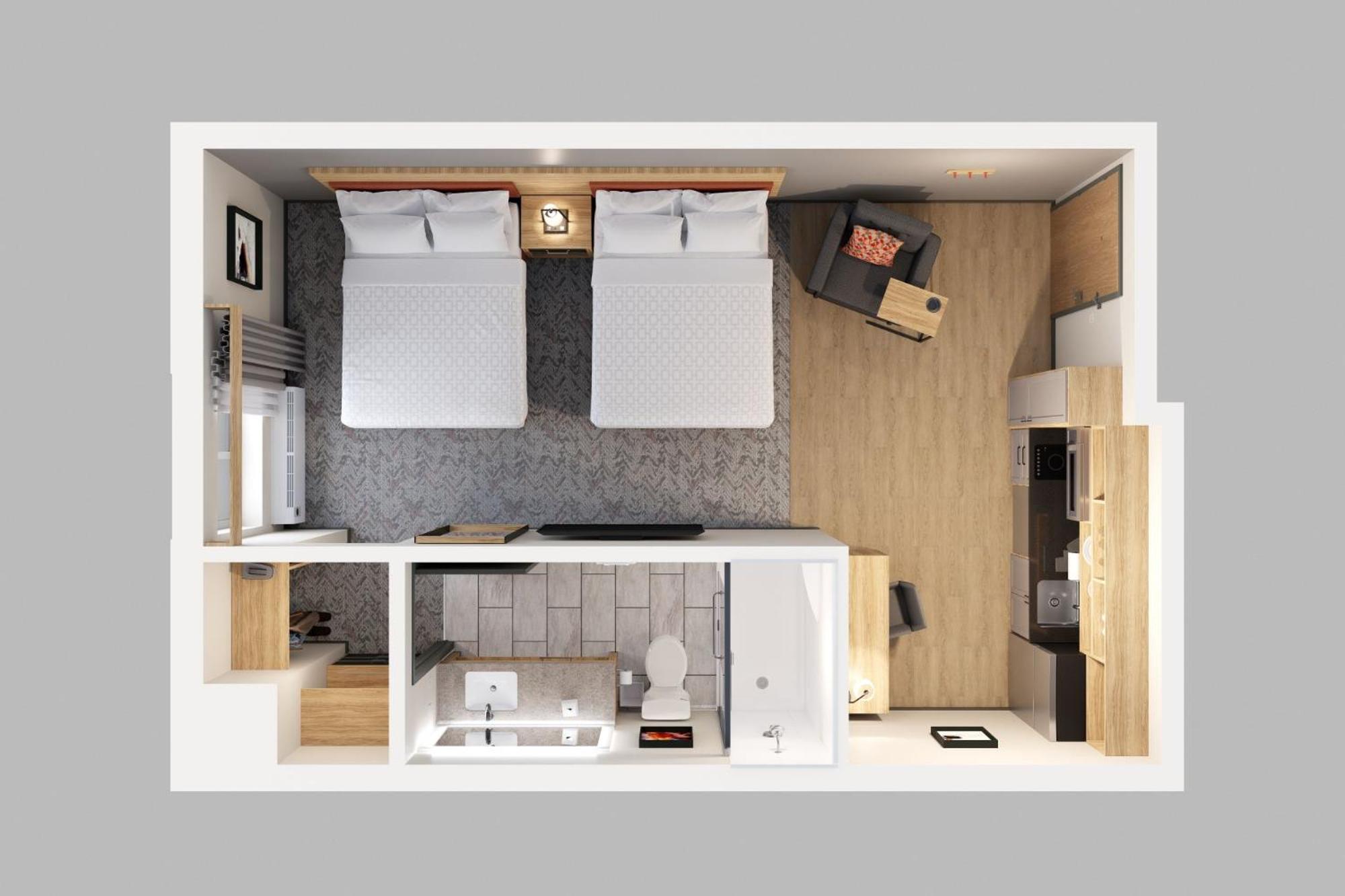 Studio Queen Suite with Two Queen Beds - Photo 3