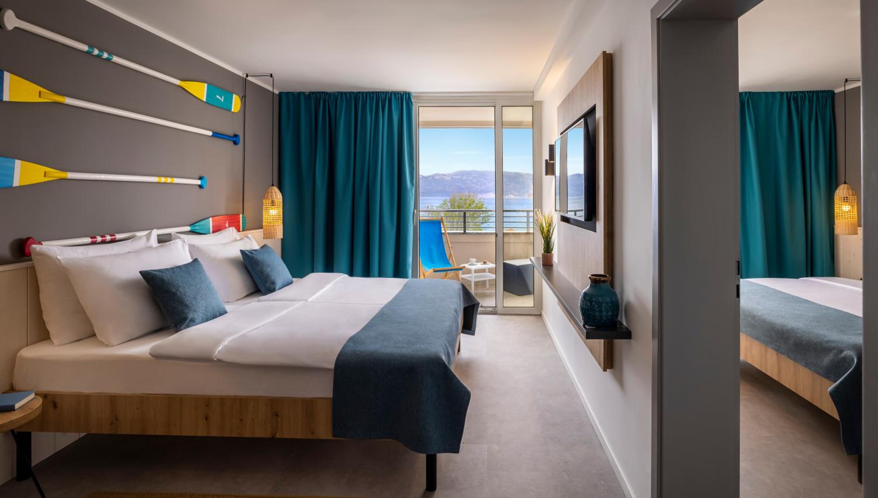 Habitación para 2+2 con vista al mar.