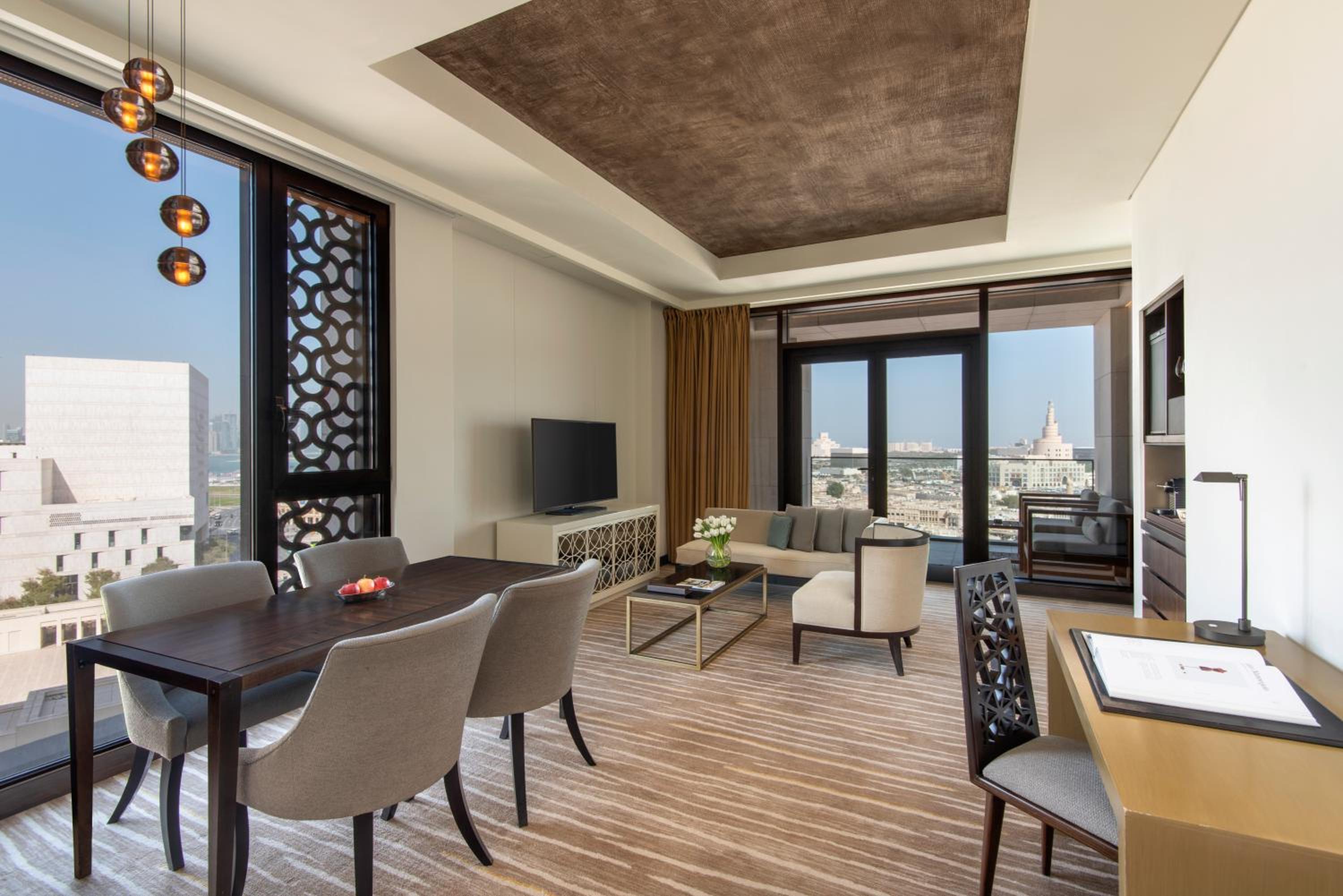 One-Bedroom King Suite with Terrace and Living Area