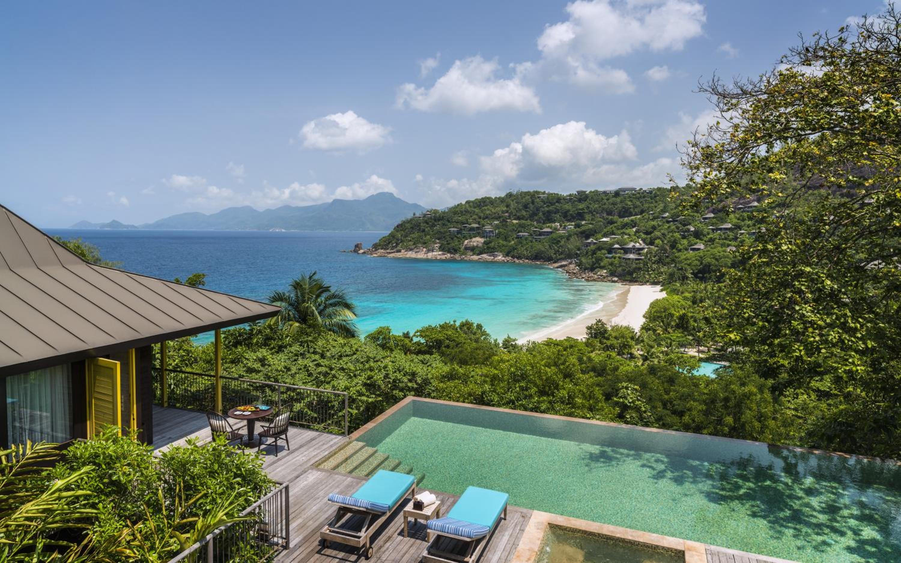 Suite mit zwei Schlafzimmern und Meerblick, ein Kingsize-Bett und zwei Queensize-Betten