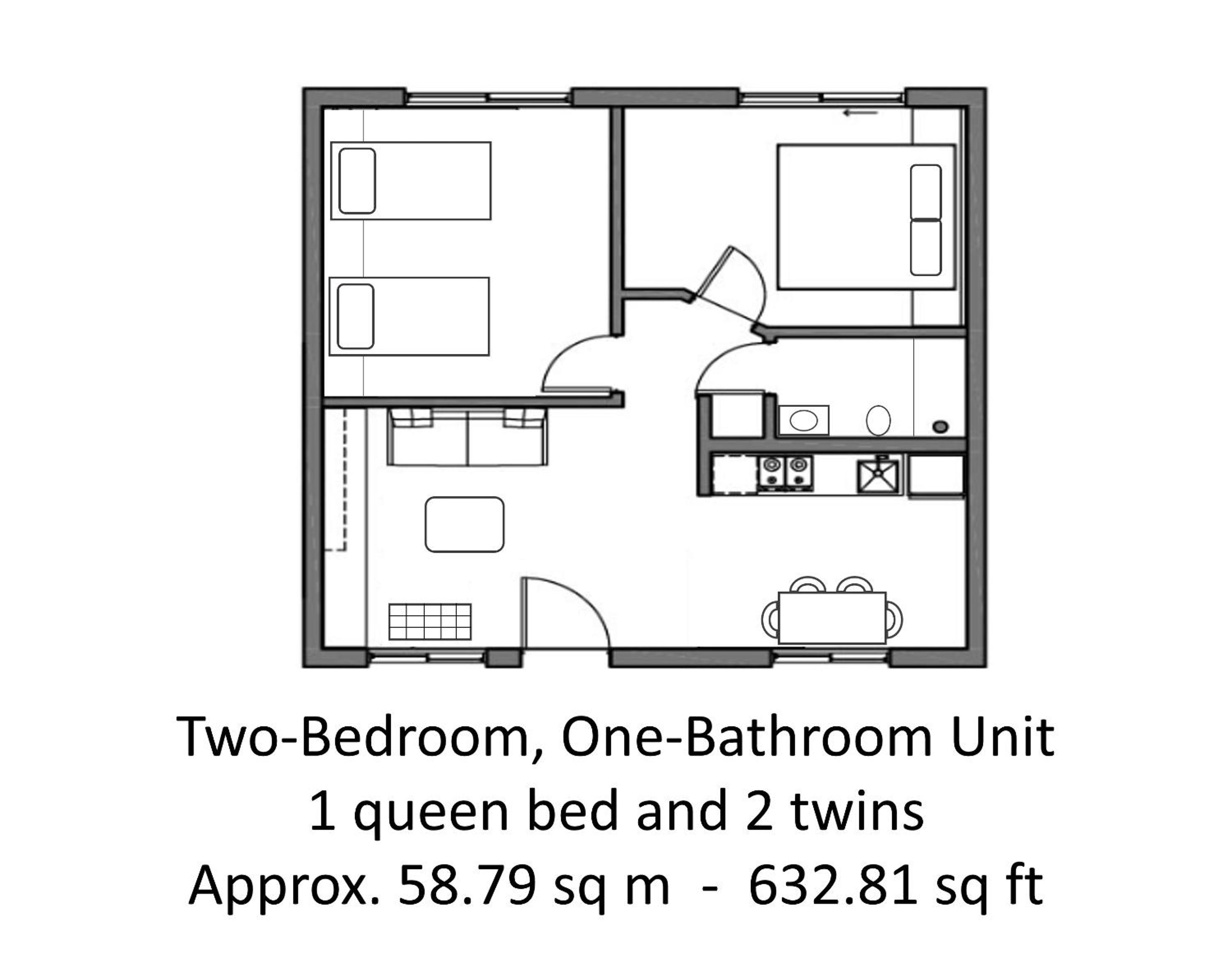 Two-Bedroom Apartment - 1 Queen & 2 Twins photo 3