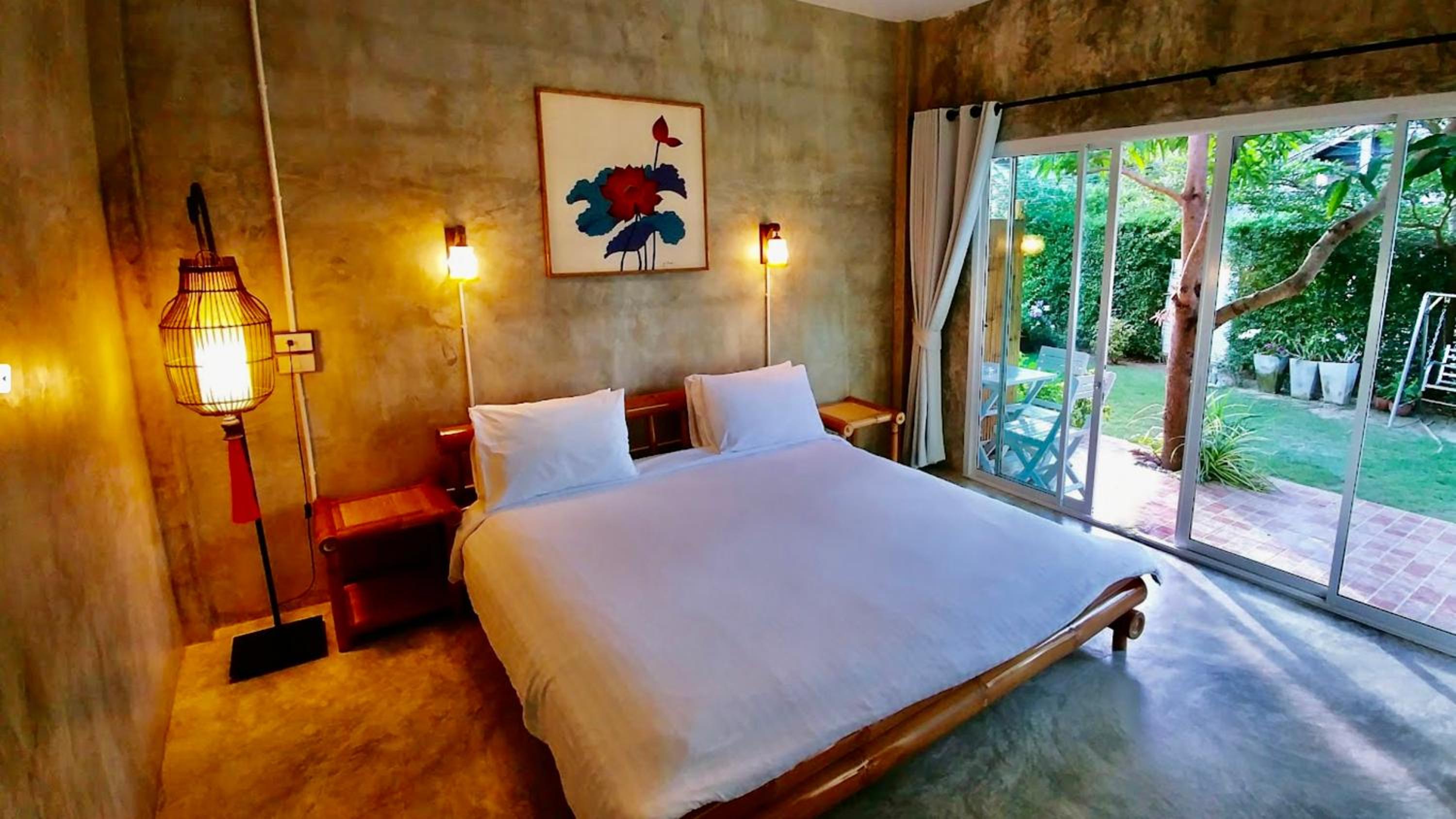 Doppelzimmer mit Gartenblick