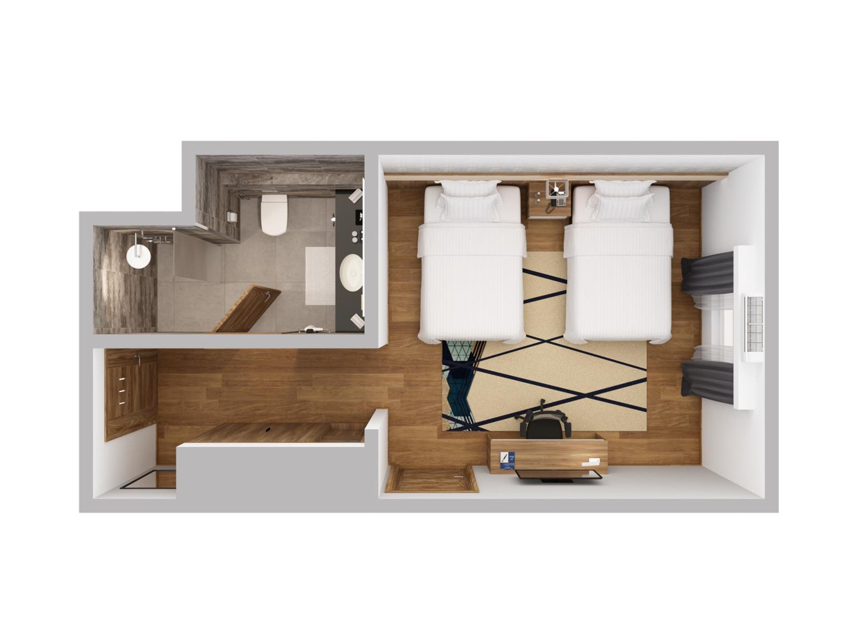 Standard Twin Room with Garden View