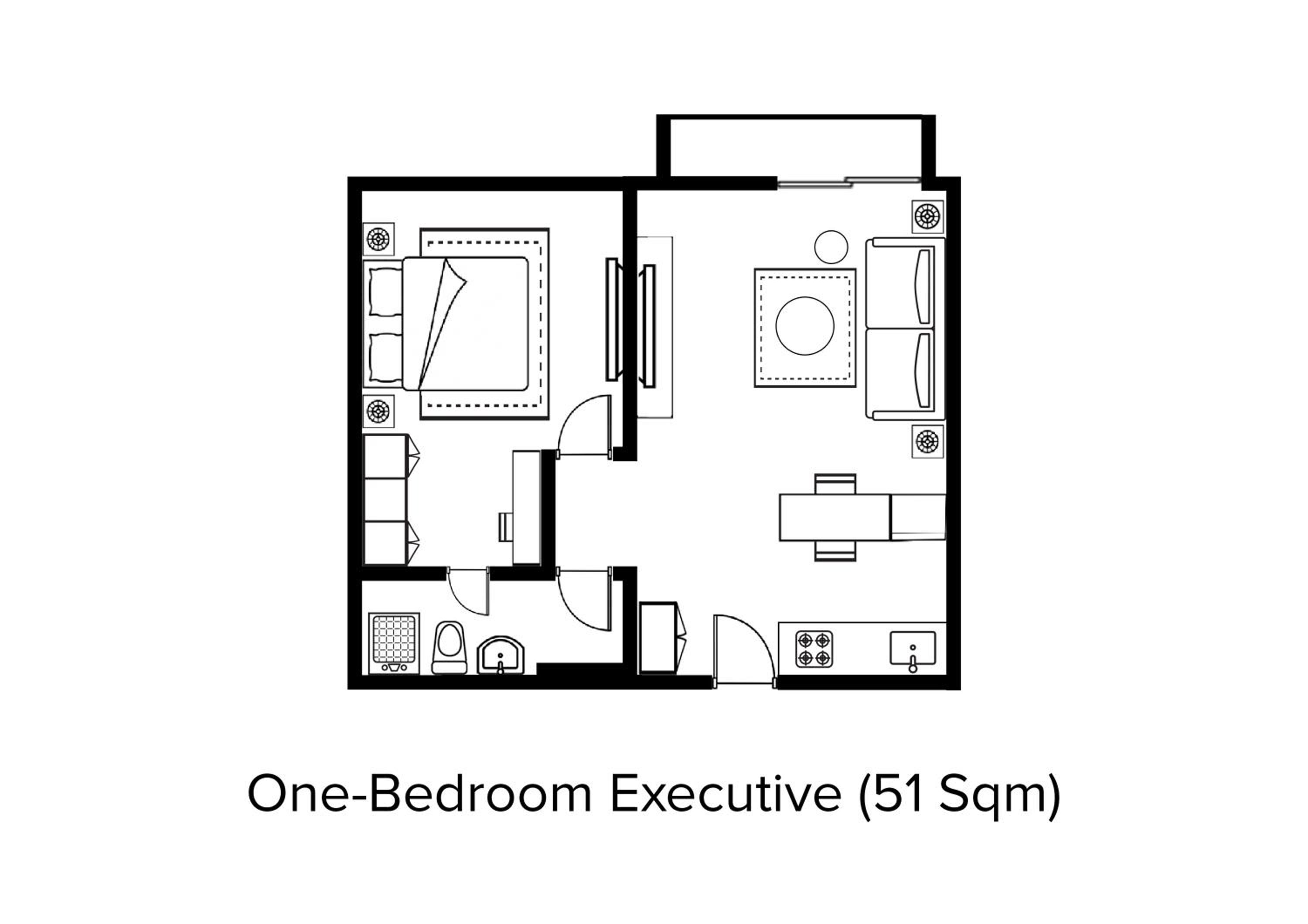 One-Bedroom Executive - Photo 5