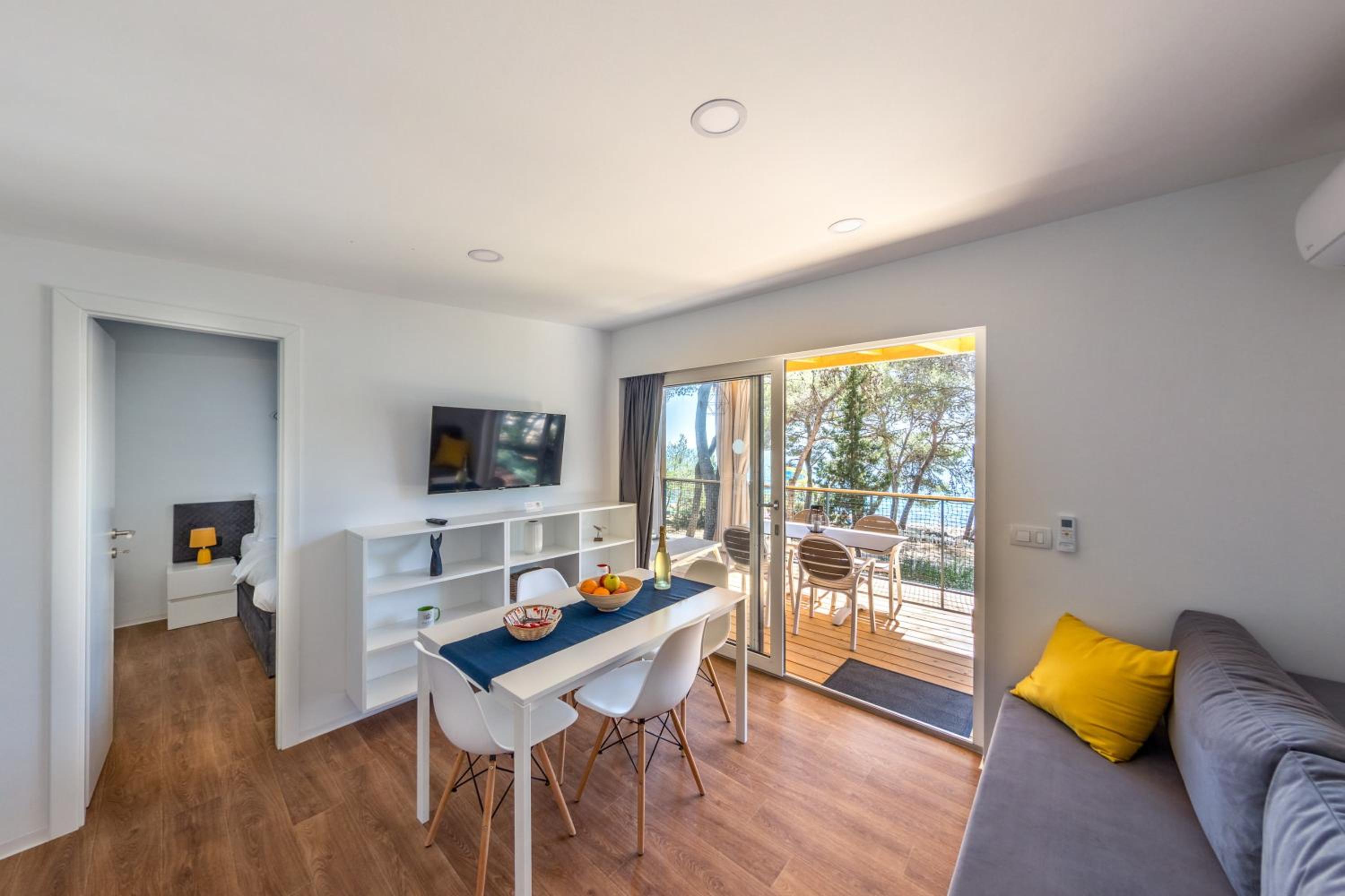 Casa Glamping Premium con 2 camere da letto, terrazza e vista mare