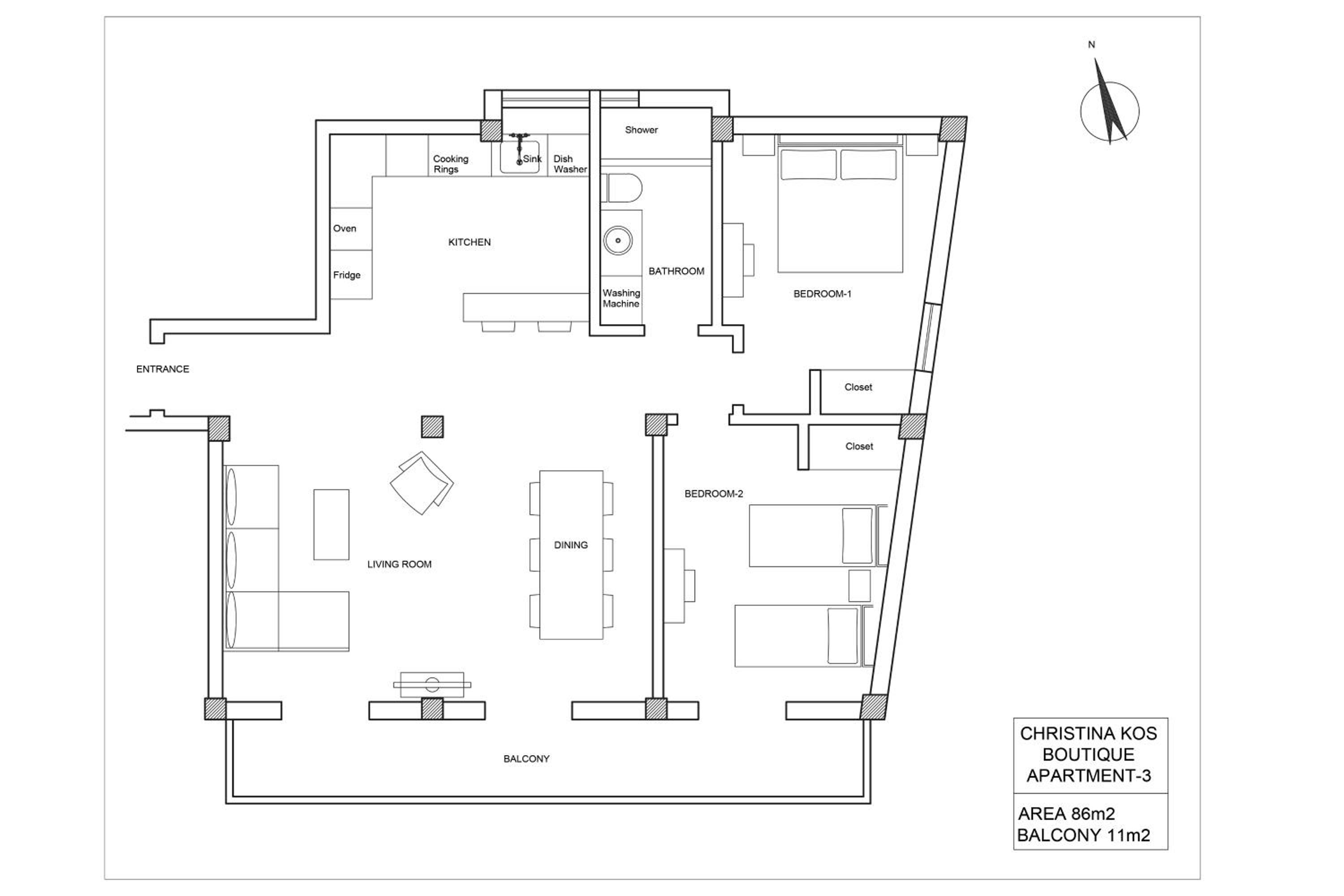 Apartment with Balcony photo 3