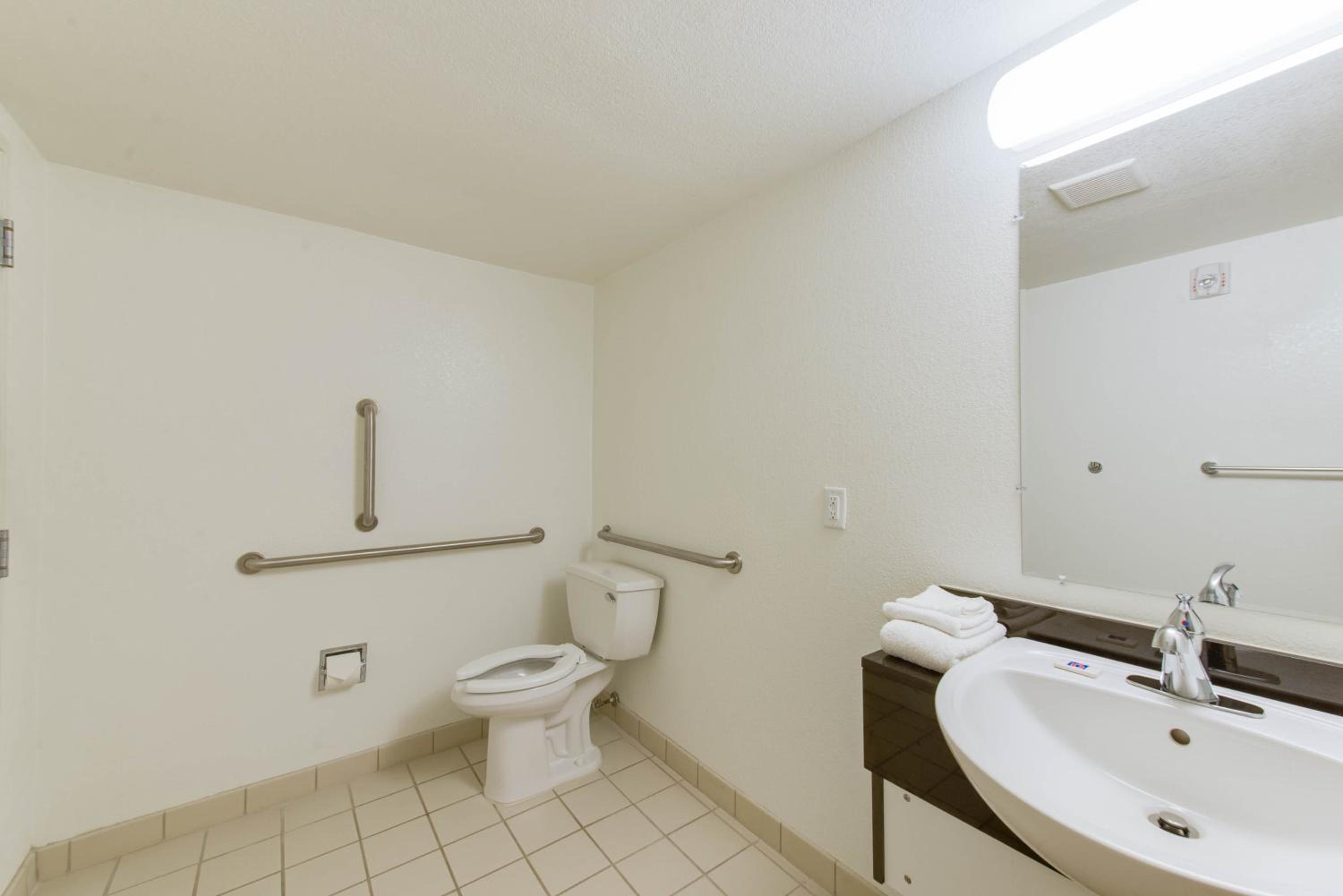 Double Room with Two Double Beds and Roll-in Shower - Mobility Access/Non-Smoking
