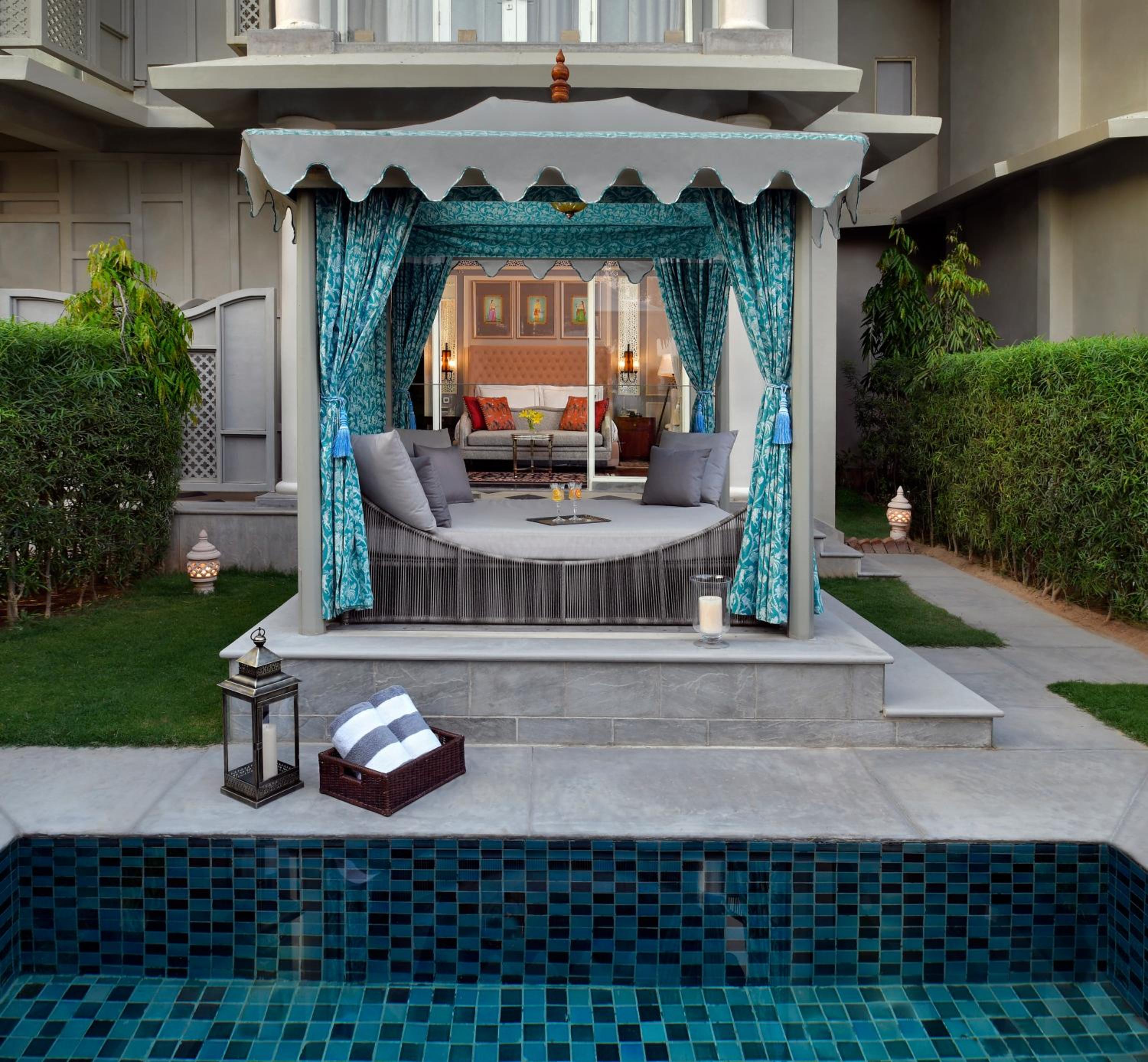Raffles Oasis Suite: Bottle of wine| Complimentary Airport Pickup and Drop| 20% off on Spa| Chef special arrival amenities| yoga, sacred Morning & Evening Aarti| Daily Tea, curated walk, bird watching, folk dance,Pottery,Mehendi, Astrology