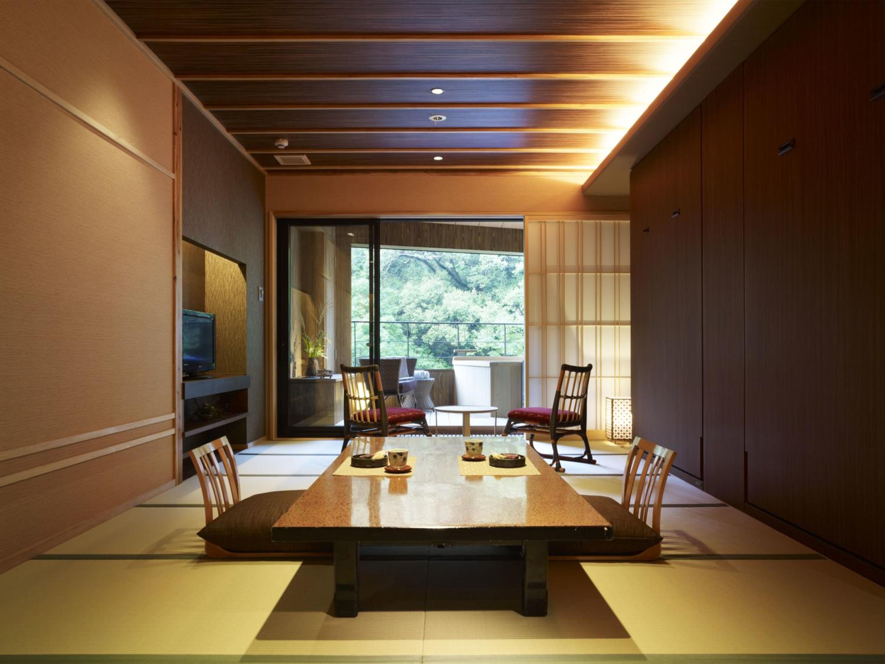 Japanese-Style Room with Open-Air Bath