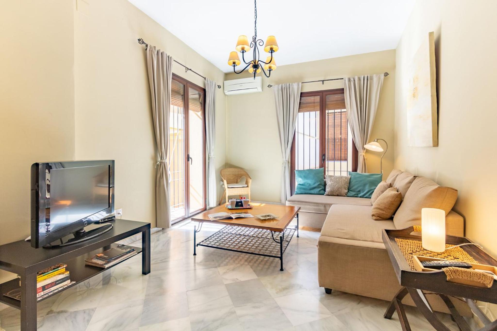 Apartamento con vista al jardín