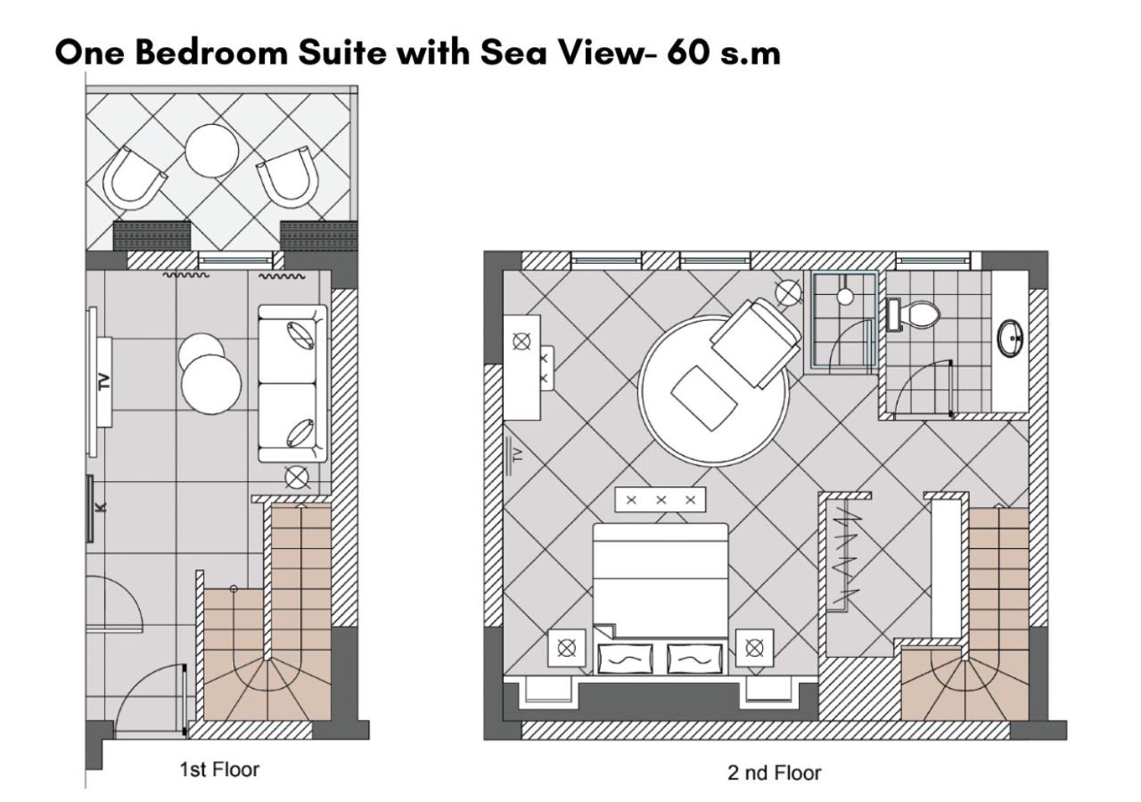 One Bedroom Suite with Sea View