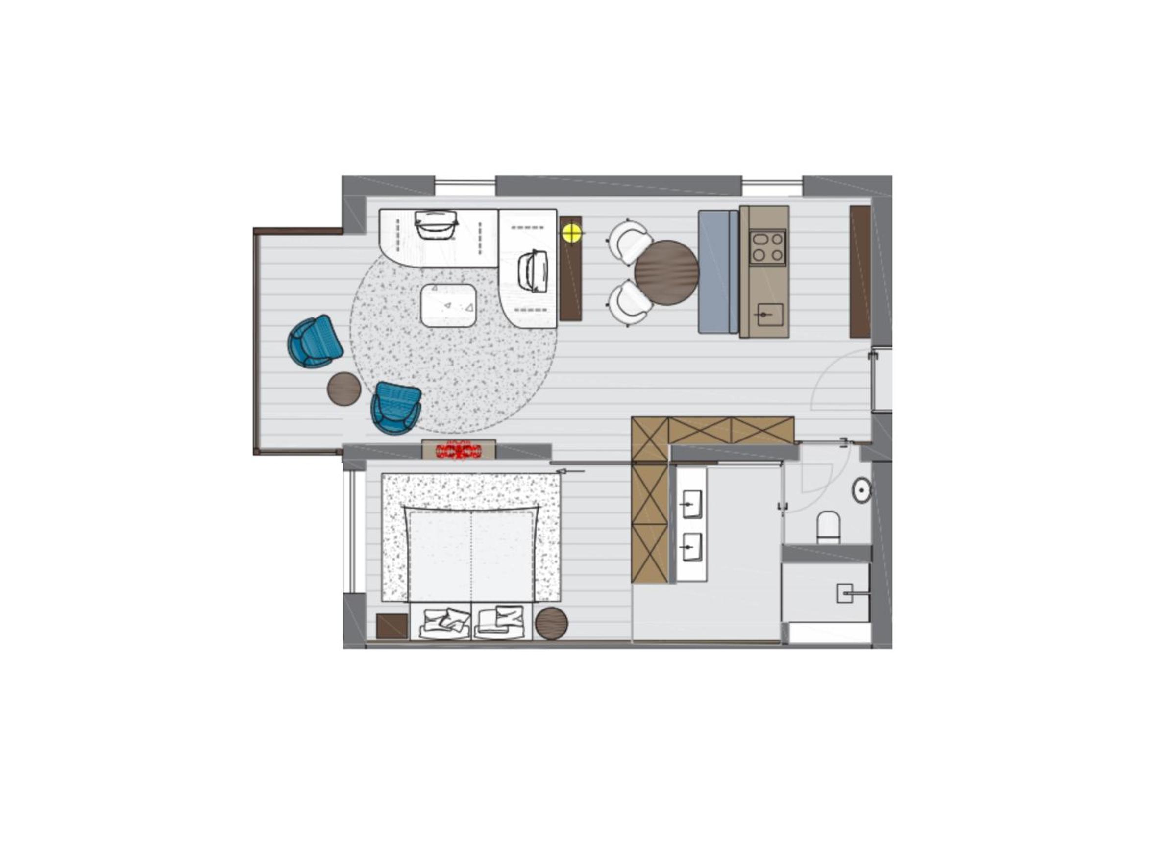 One-Bedroom Apartment photo 3