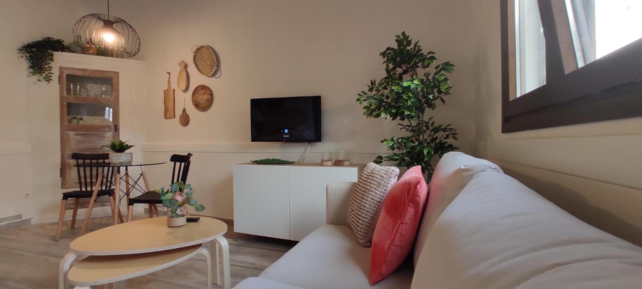 Apartamento con vista al jardín