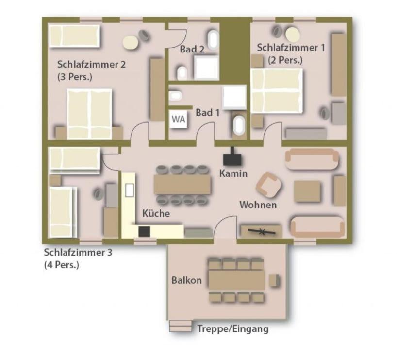 Three-Bedroom Apartment photo 3