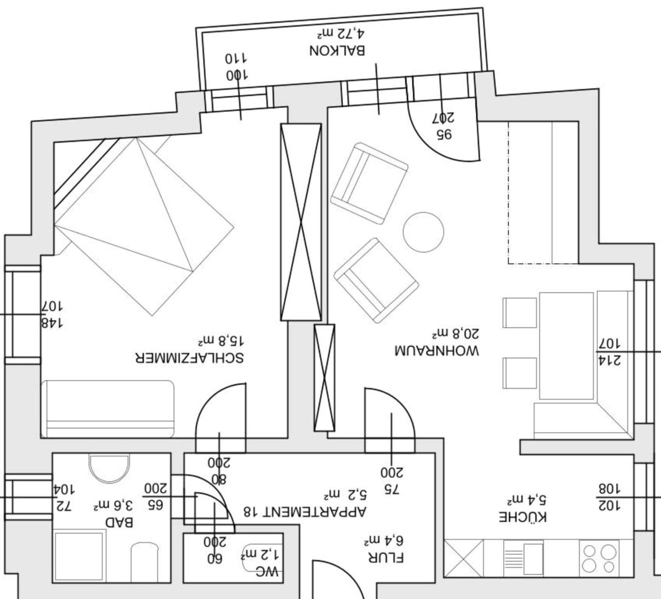 One-Bedroom Apartment with Balcony photo 2
